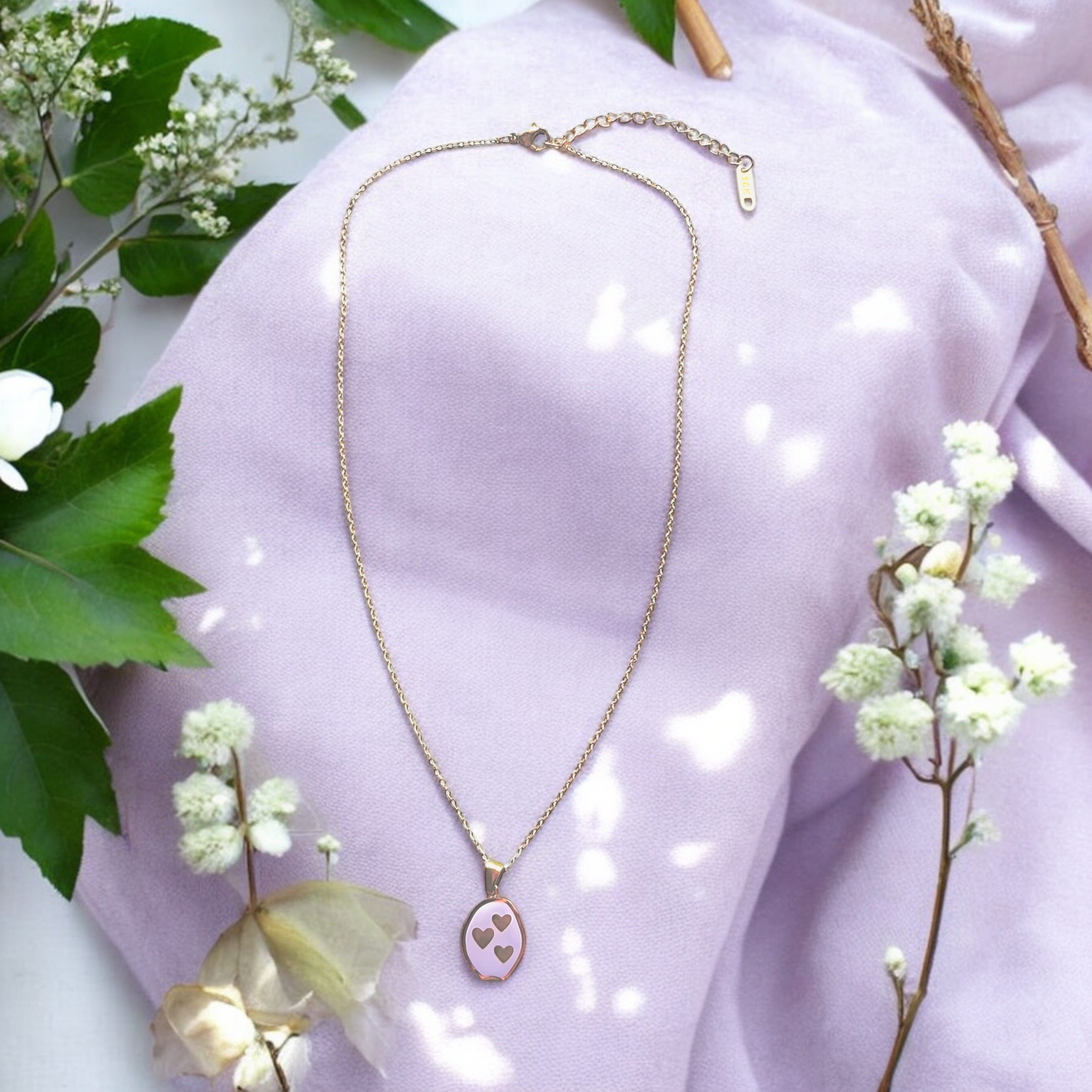 Frequency of Love - 18K Gold Plated, Waterproof Necklace-2