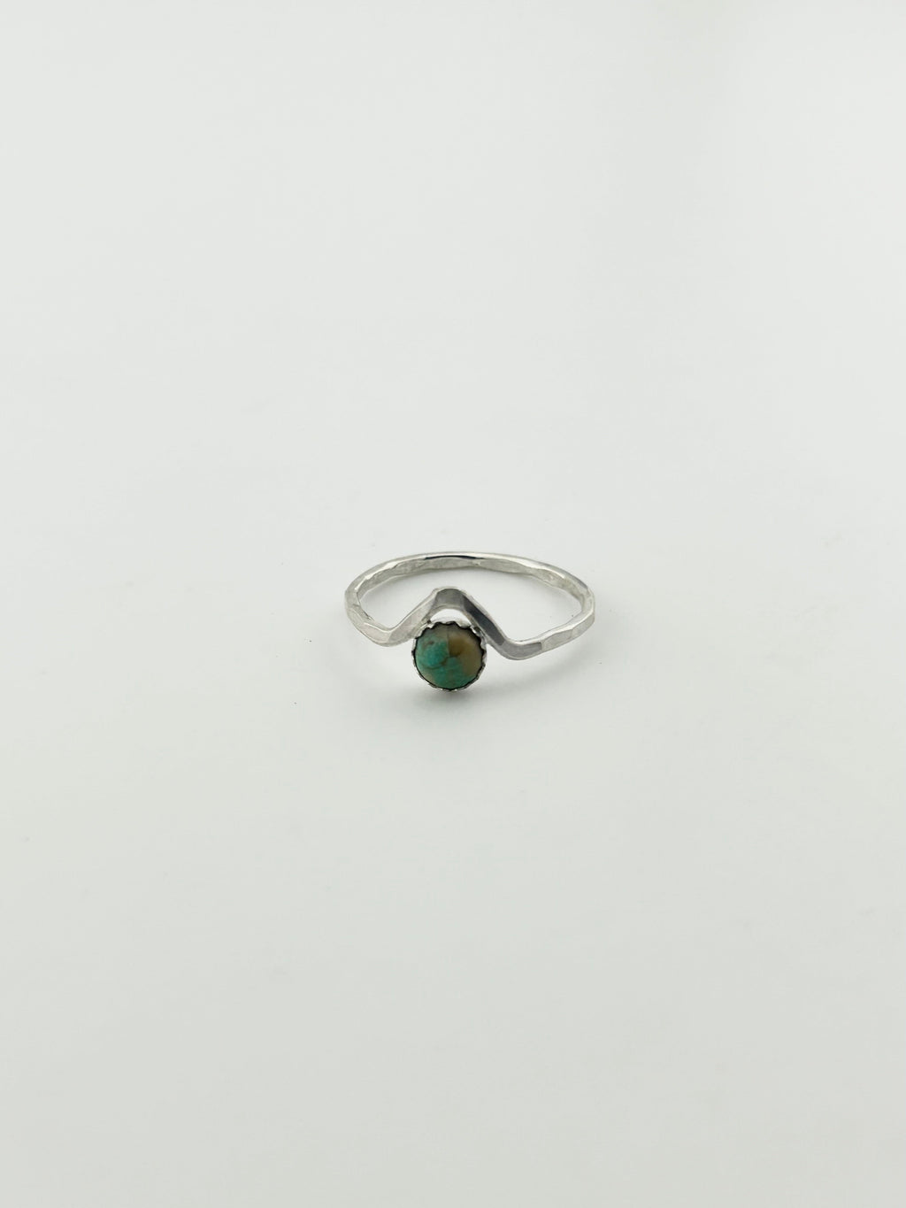 Turquoise Chevron Stacking Ring-2