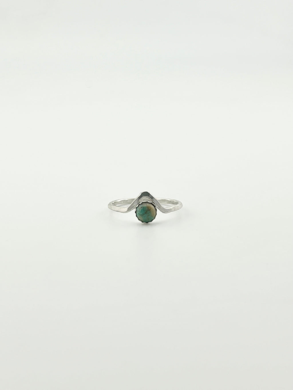 Turquoise Chevron Stacking Ring-0