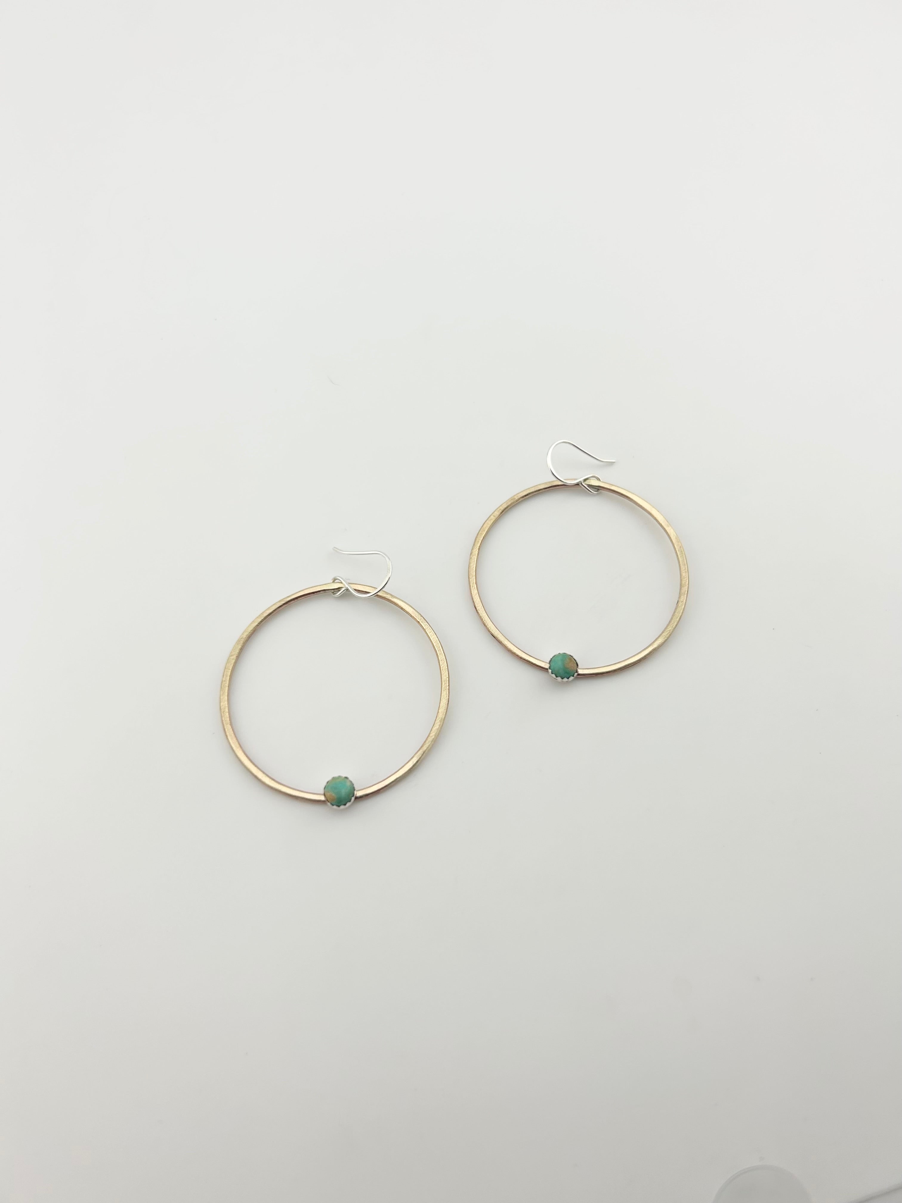 Solstice Hoops – Mona Lisa Turquoise-1