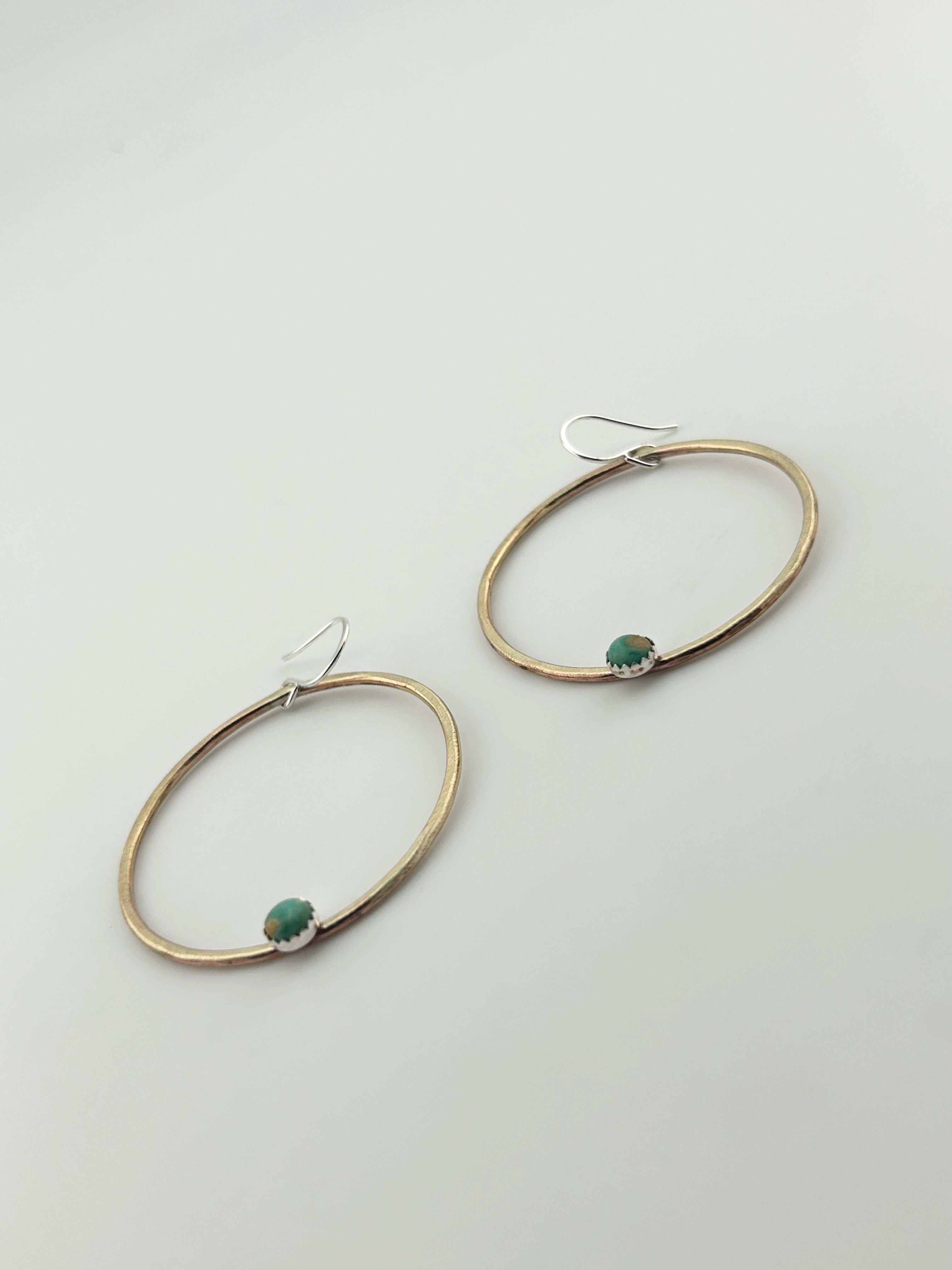 Solstice Hoops – Mona Lisa Turquoise-2