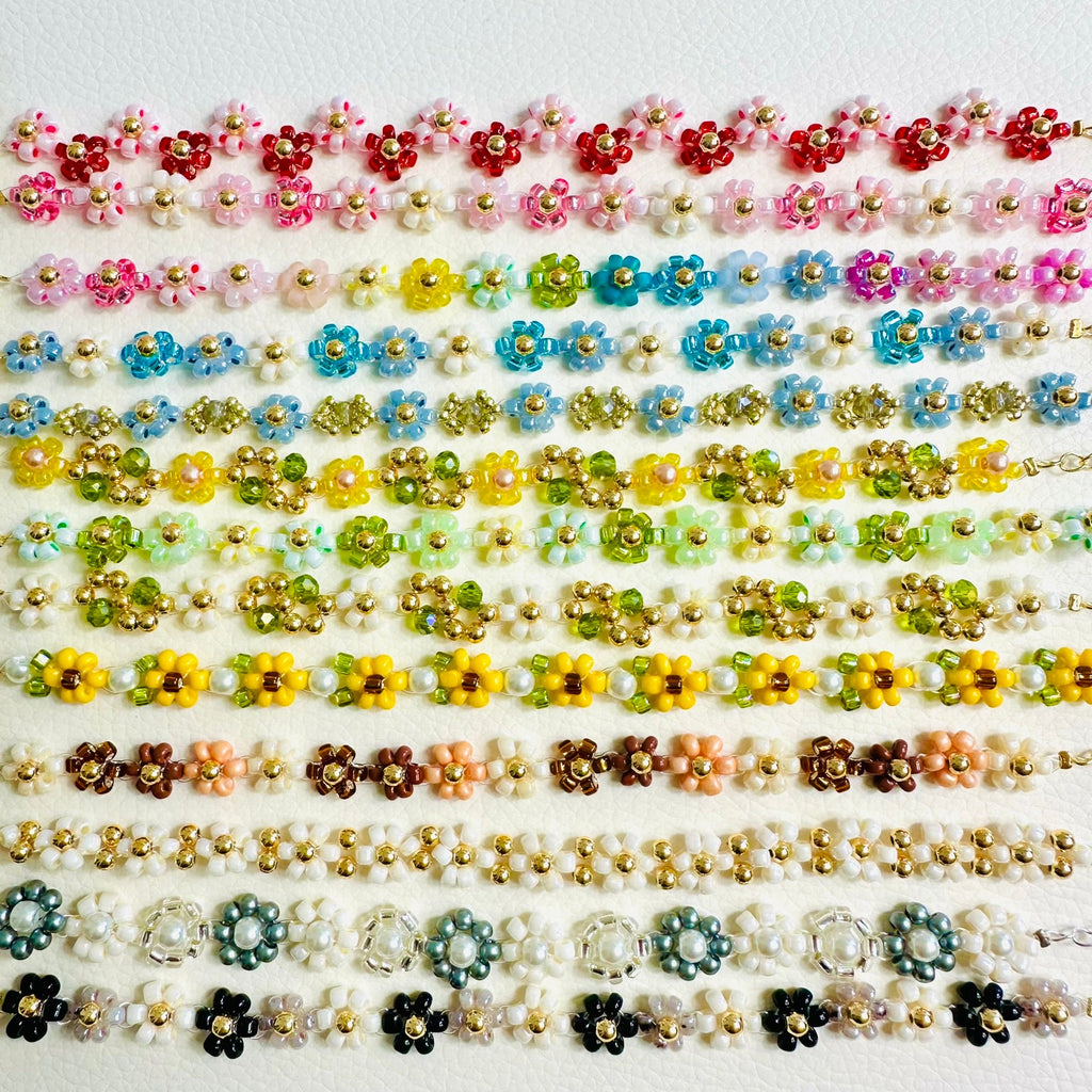 Japanese Miyuki Beaded Flower Bracelet-4