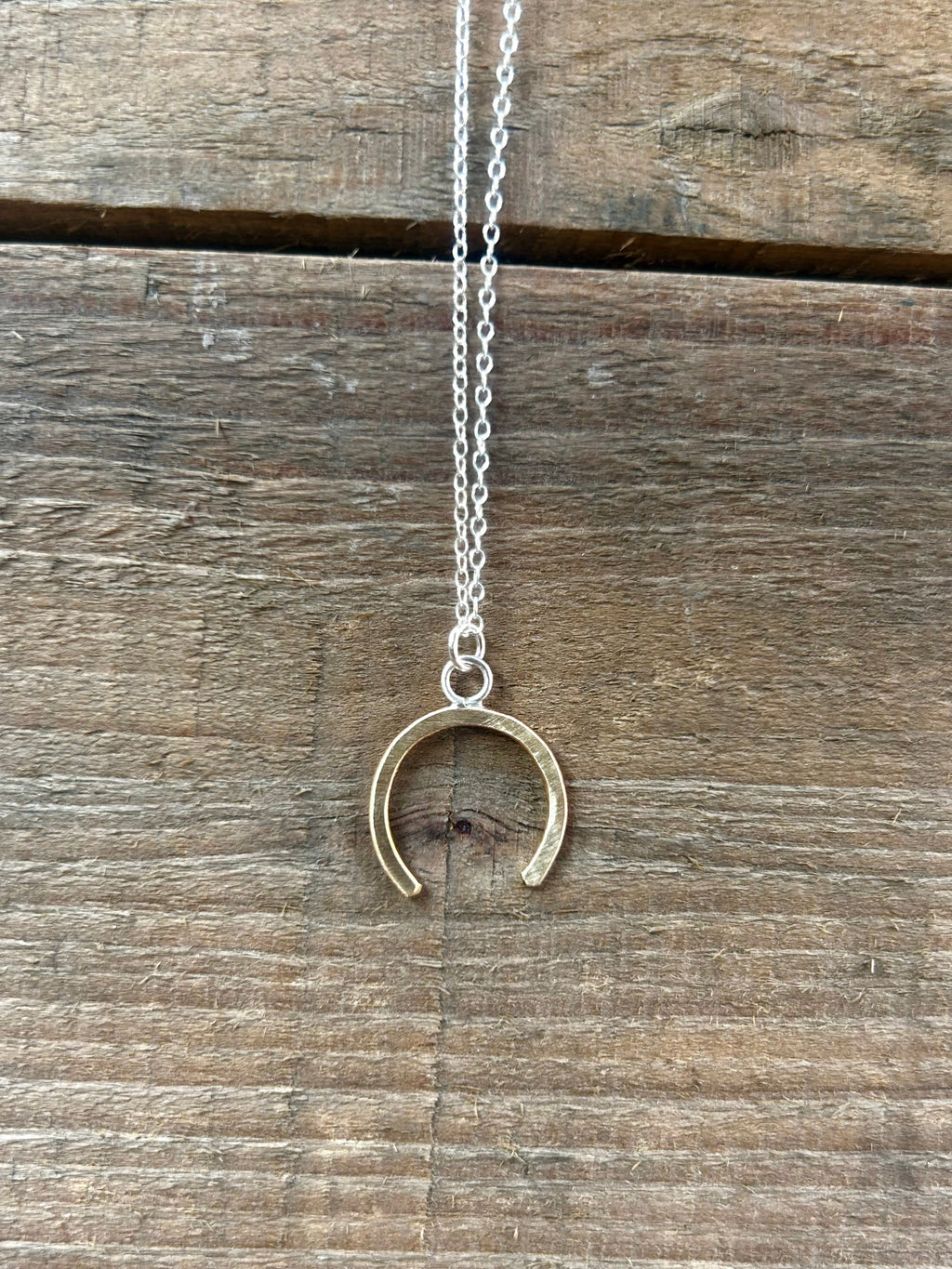 Share Luck - Lucky Horseshoe Charm Necklace-1