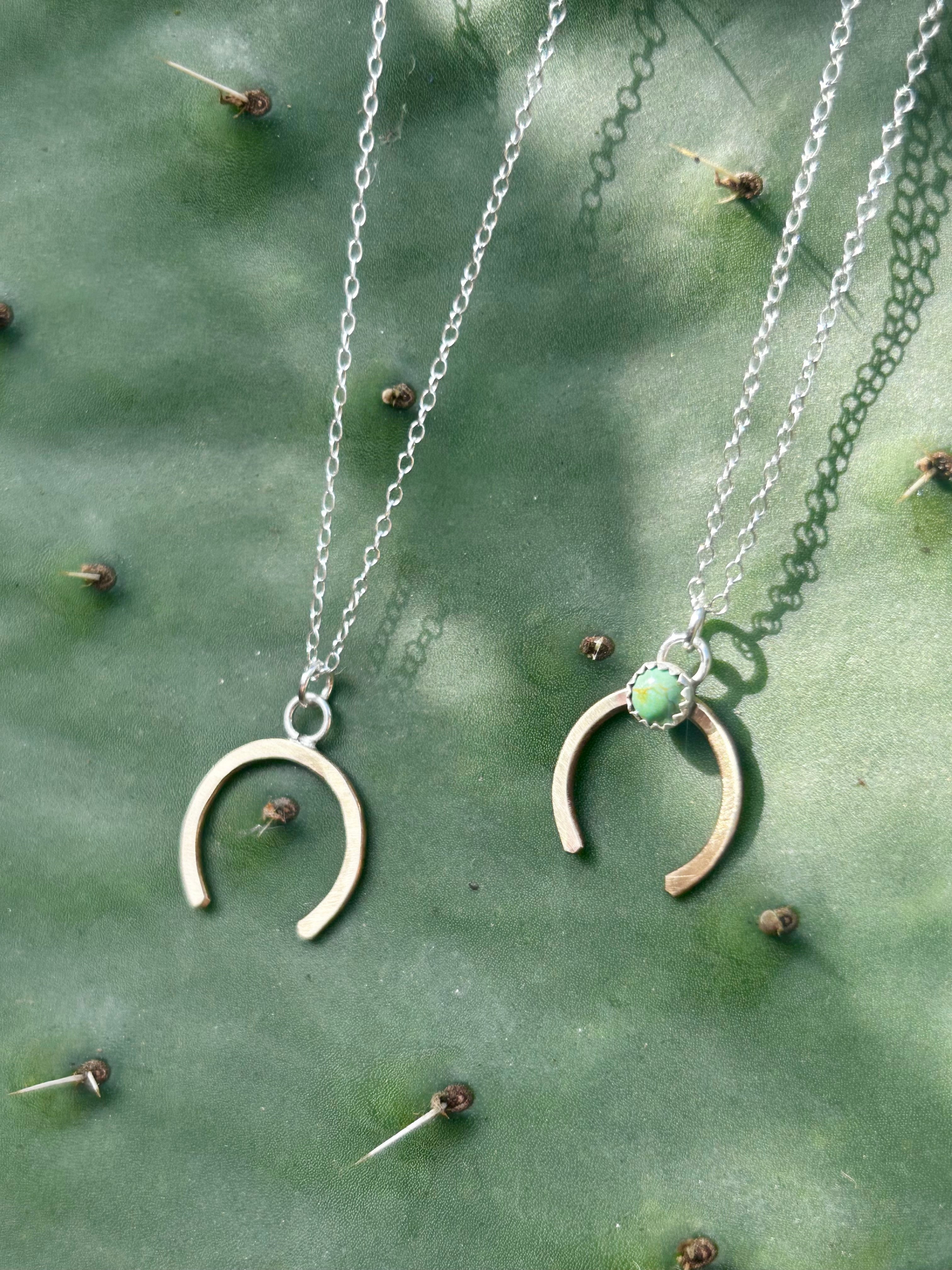Share Luck - Lucky Horseshoe Charm Necklace-0
