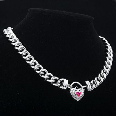 925 Sterling Silver Plated Euro Chain Necklace with a Pink Filigree Locket - USA Made-1