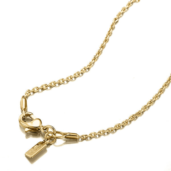 18ct Yellow Gold Plated Anchor Chain Necklace - USA Made-0