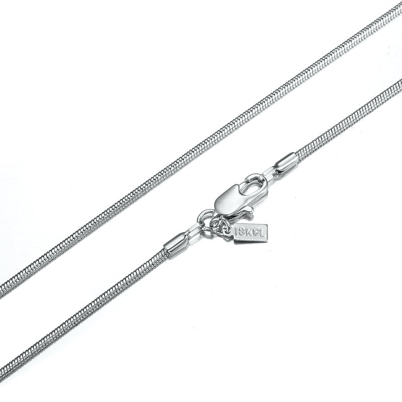 925 Sterling Silver Plated Snake Chain Necklace - USA Made