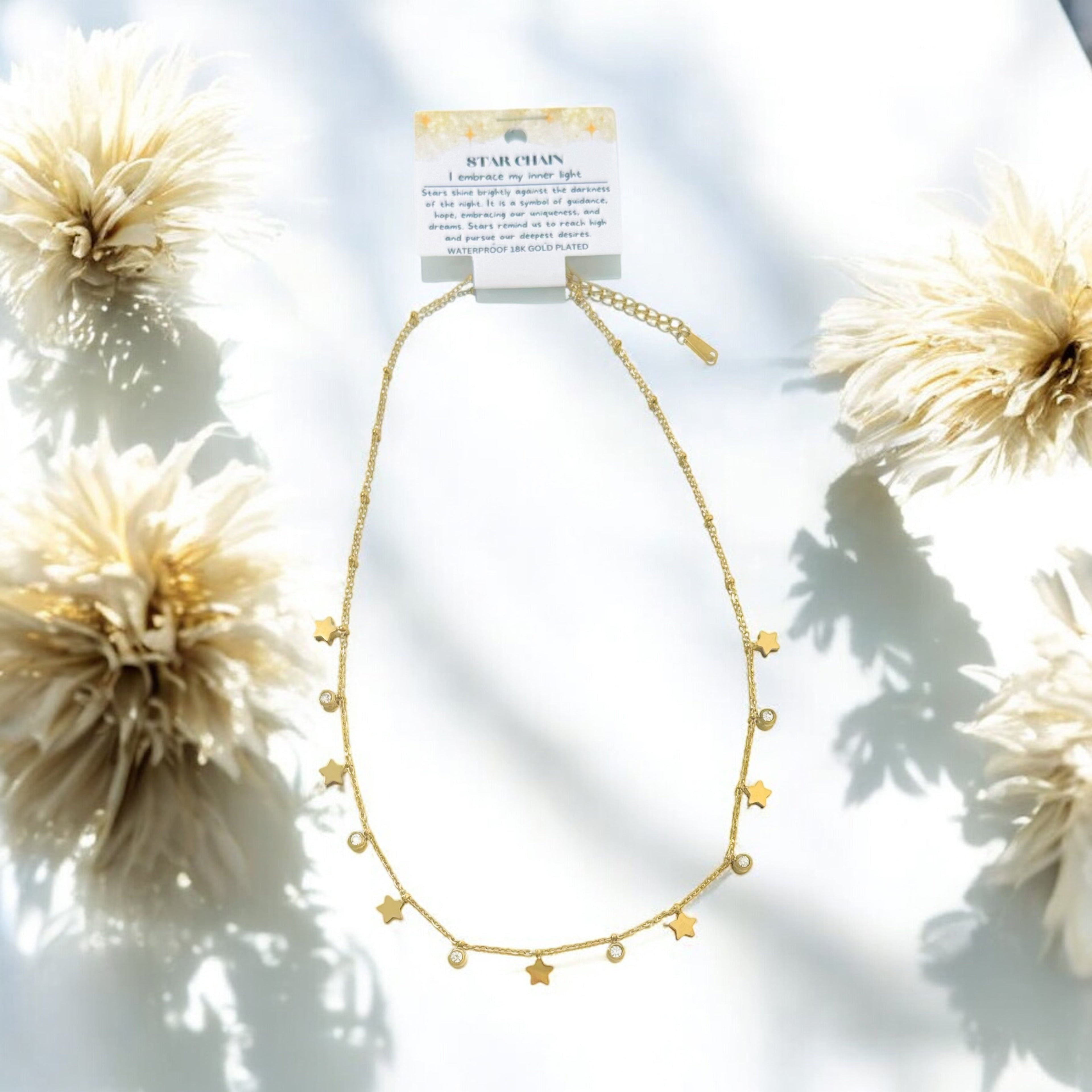 Dainty Star - 18K Gold Plated, Waterproof Necklace-1