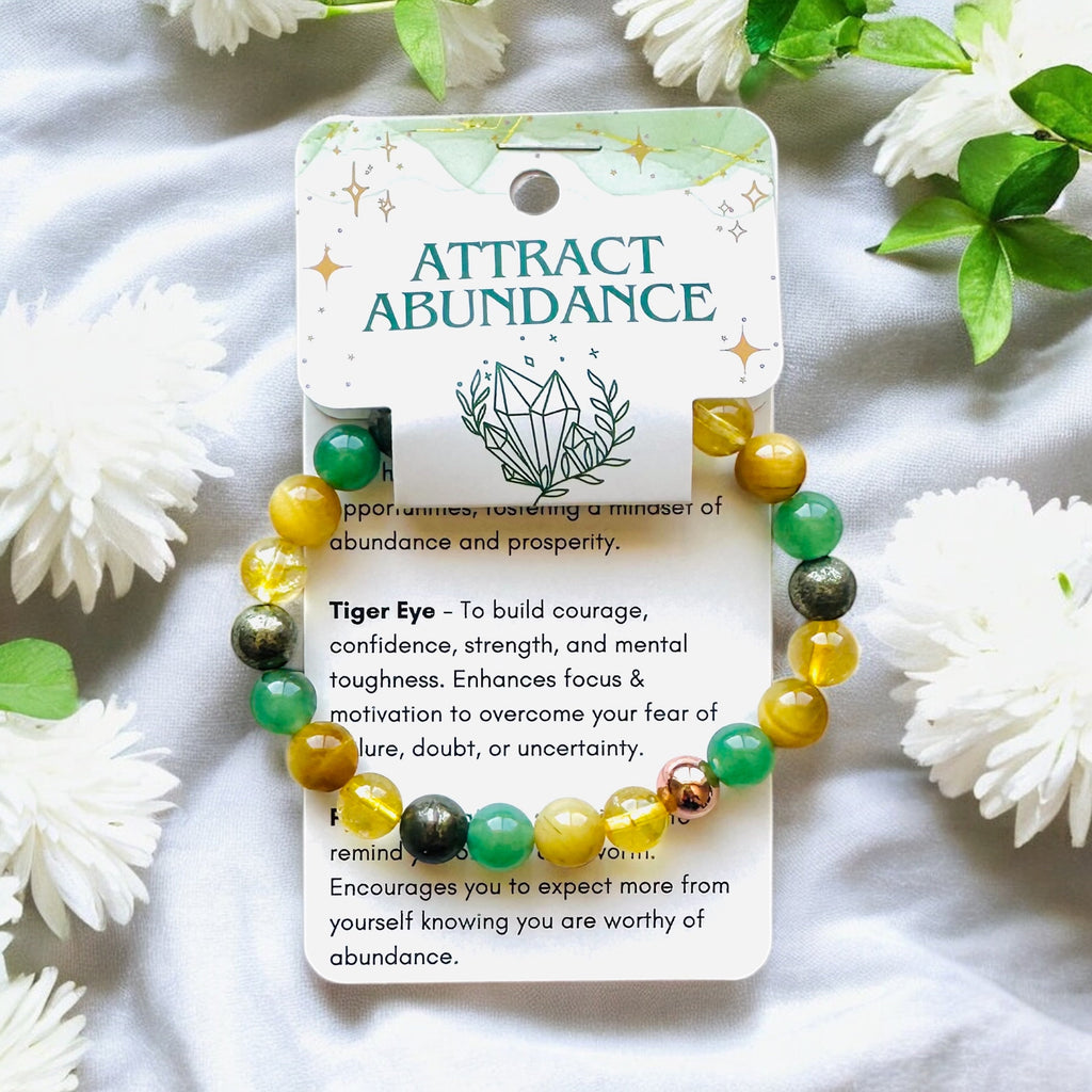 Attract Money Wealth Good Luck Abundance Crystal Bracelet-1