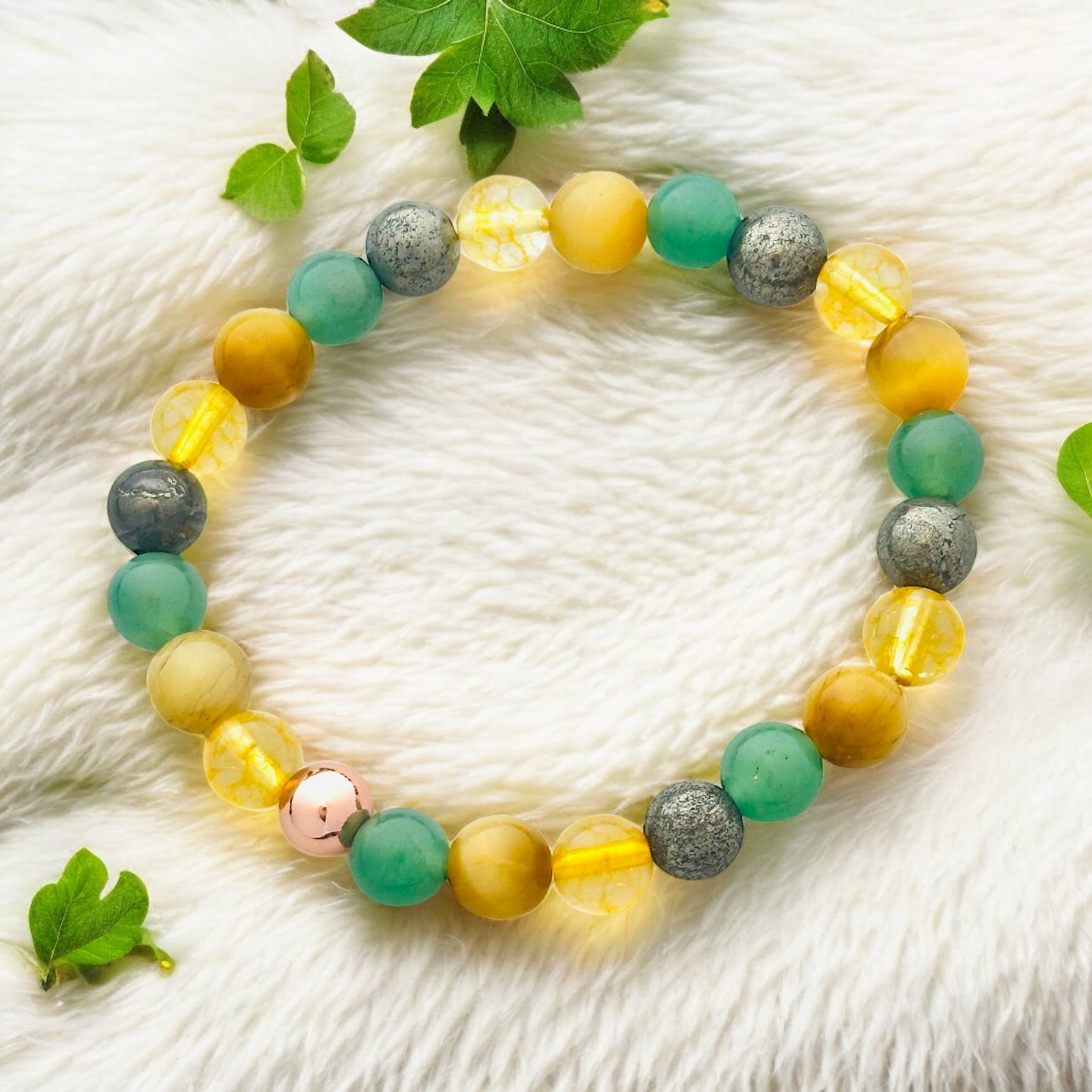 Attract Money Wealth Good Luck Abundance Crystal Bracelet-0