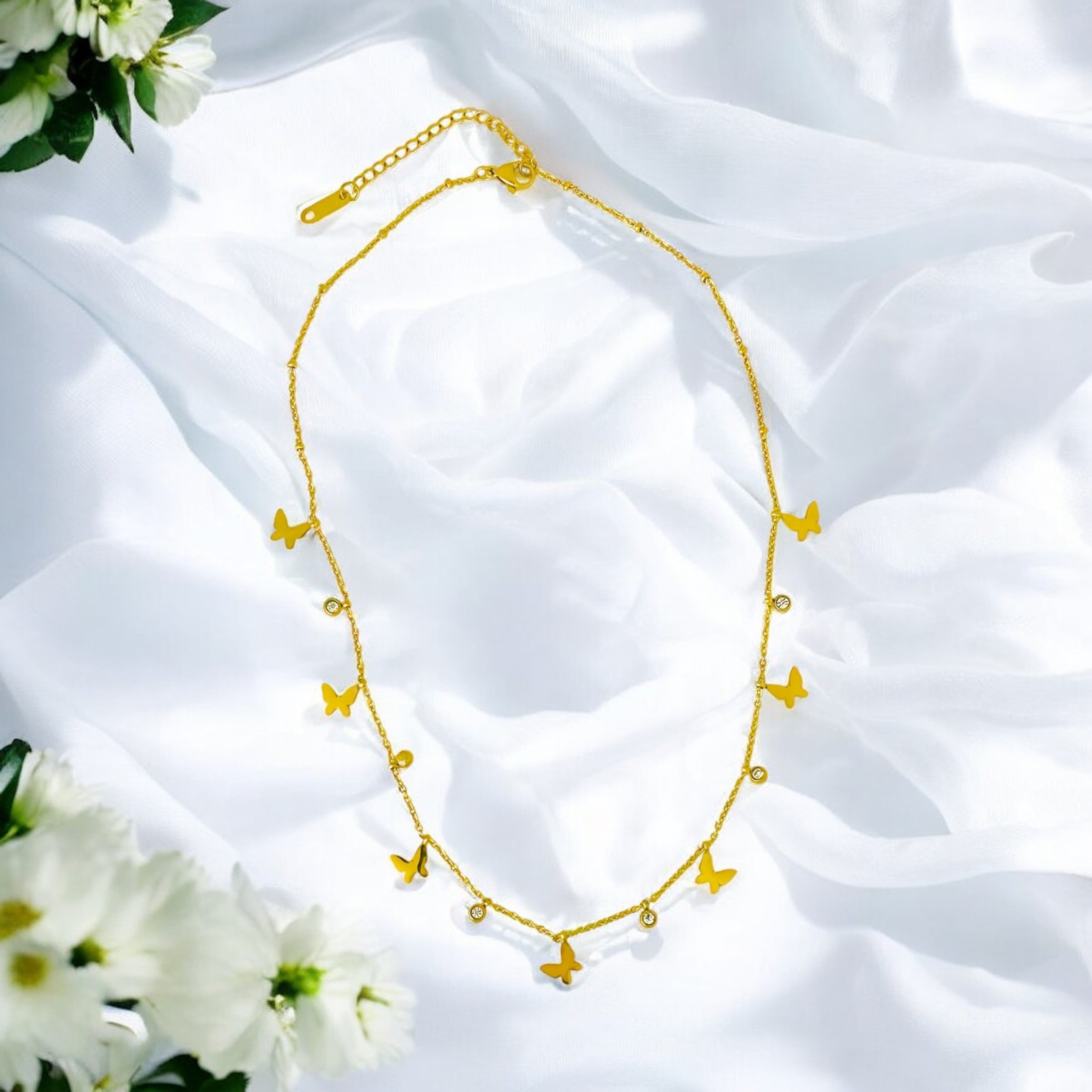 Dainty Butterfly - 18K Gold Plated, Waterproof Necklace