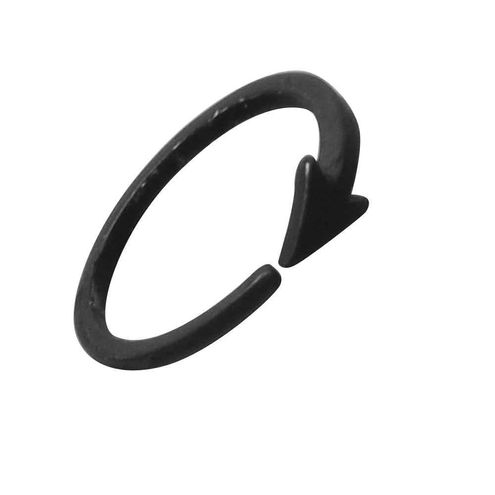 Statement Minimalist Jewellery Black Gold Silver Arrow Punk Finger Knuckle Rings-4