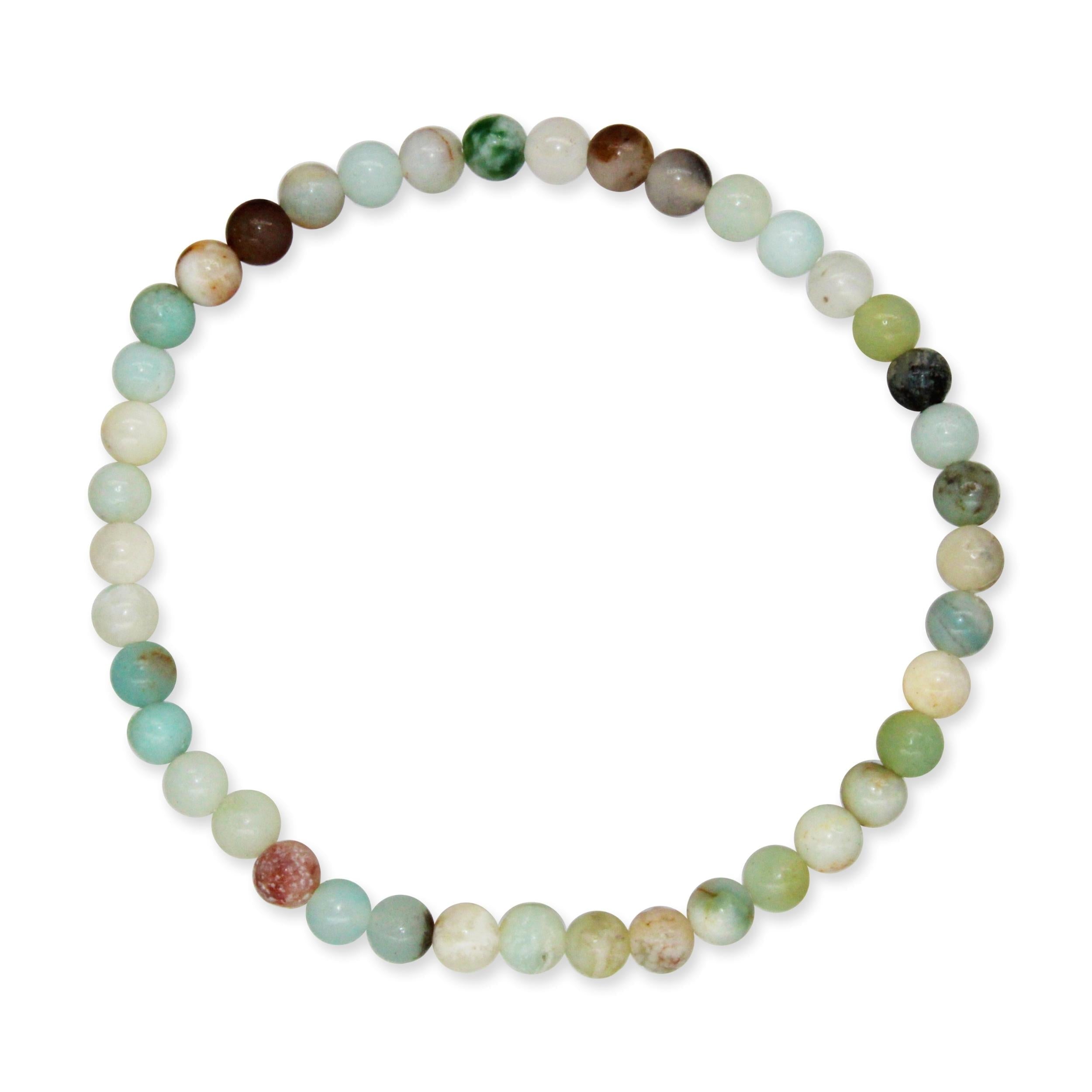 Amazonite Beaded Crystal Bracelet-5