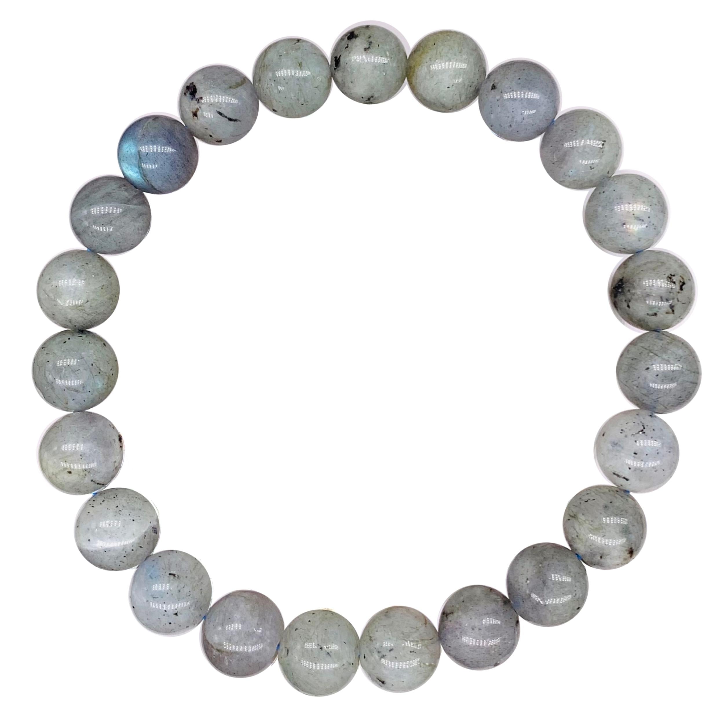 Labradorite Beaded Crystal Bracelet-0