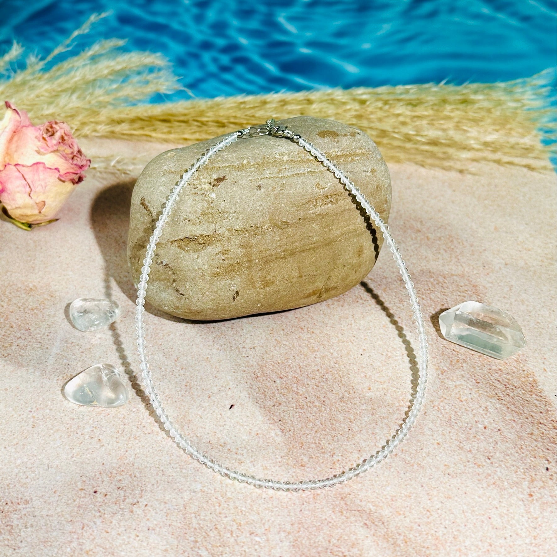 Birthstone Crystal Gemstone Choker Necklace-11