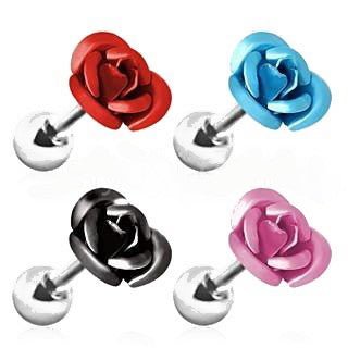 Metallic Rose Cartilage Earring-0