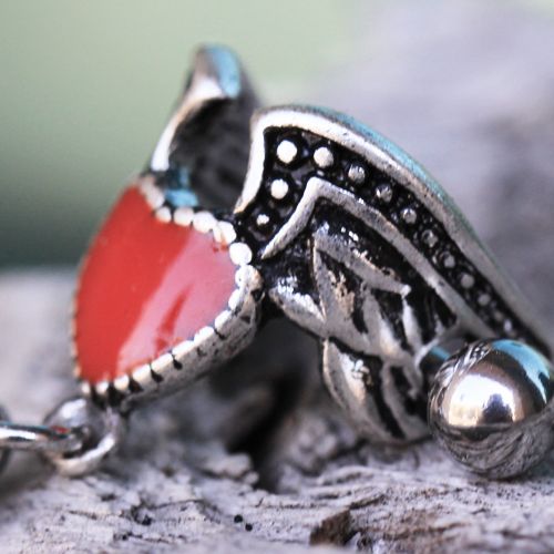 Antique Winged Heart Cartilage Cuff Earring-1