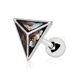 Abalone Shell Pyramid Cartilage Earring-2