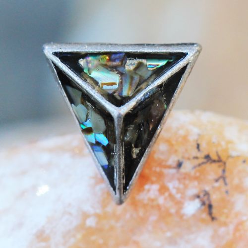 Abalone Shell Pyramid Cartilage Earring-0