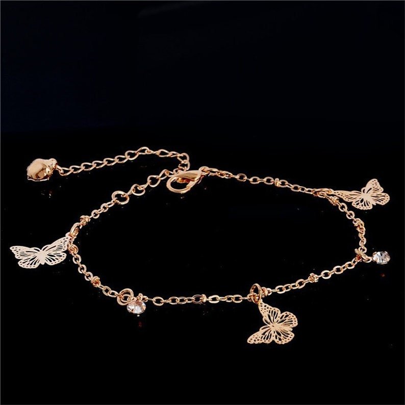 Butterfly Charm Anklet For Women Gold / Silver