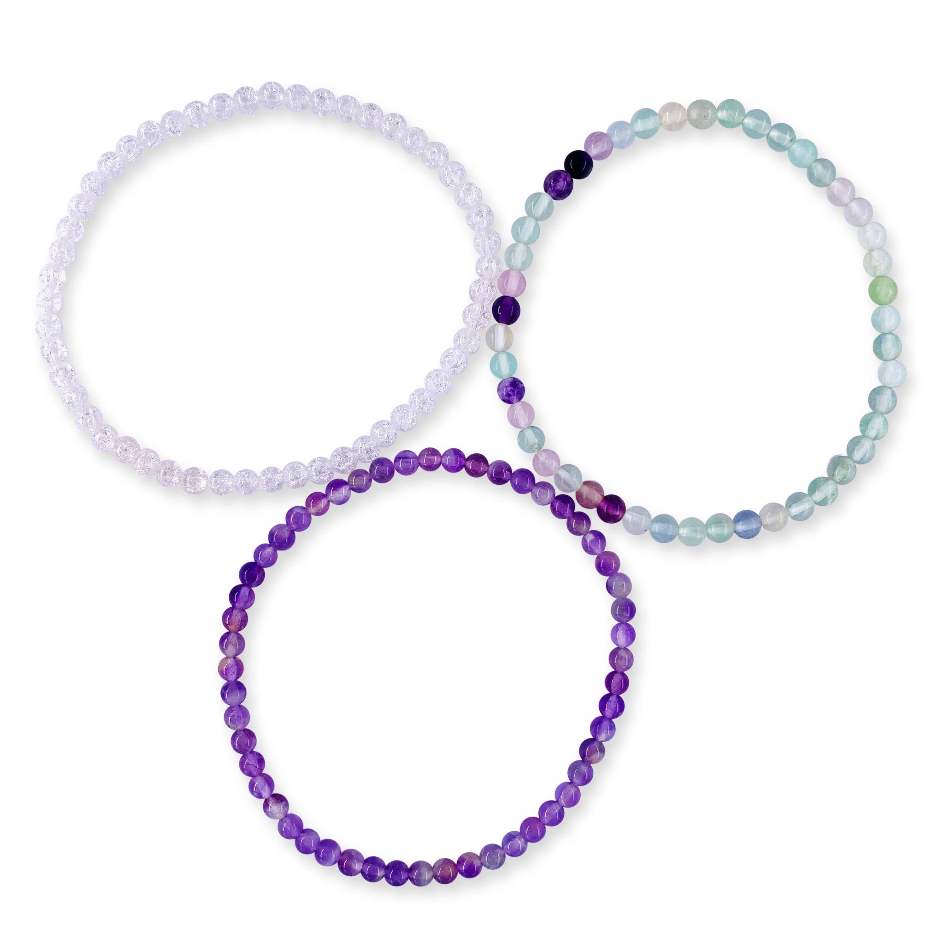 Divinity & Enlightenment Stackable Crystal Bracelet Set-4
