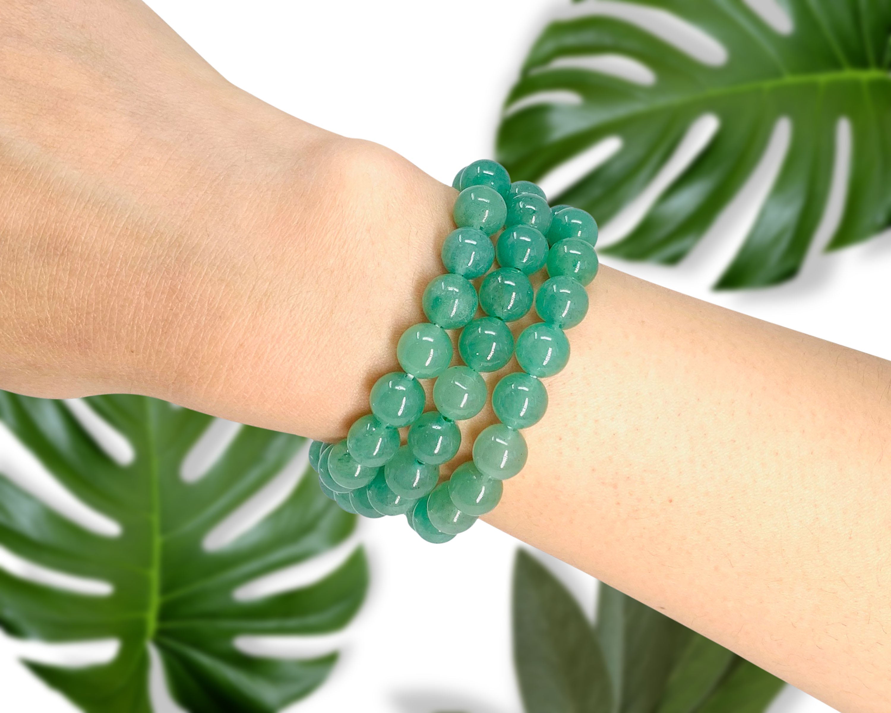 Aventurine Beaded Crystal Bracelet-1