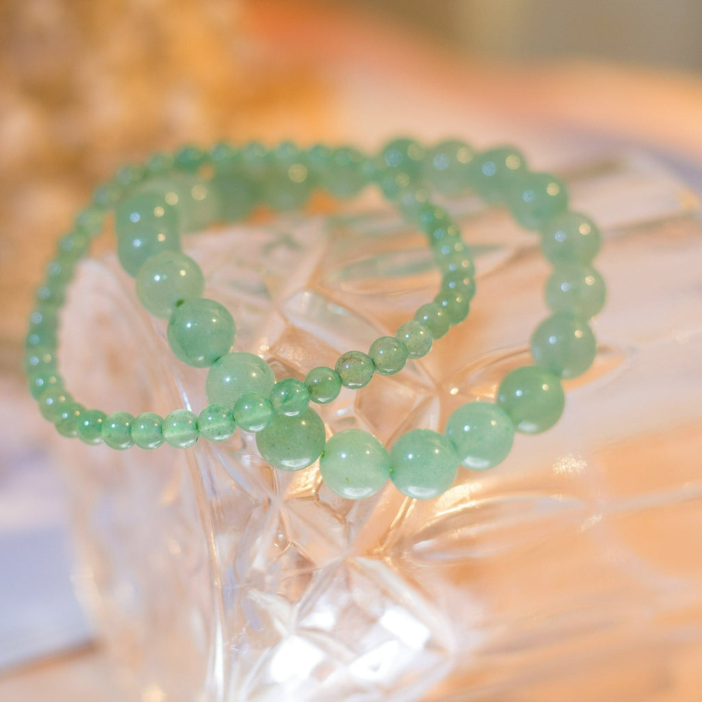 Aventurine Beaded Crystal Bracelet-0