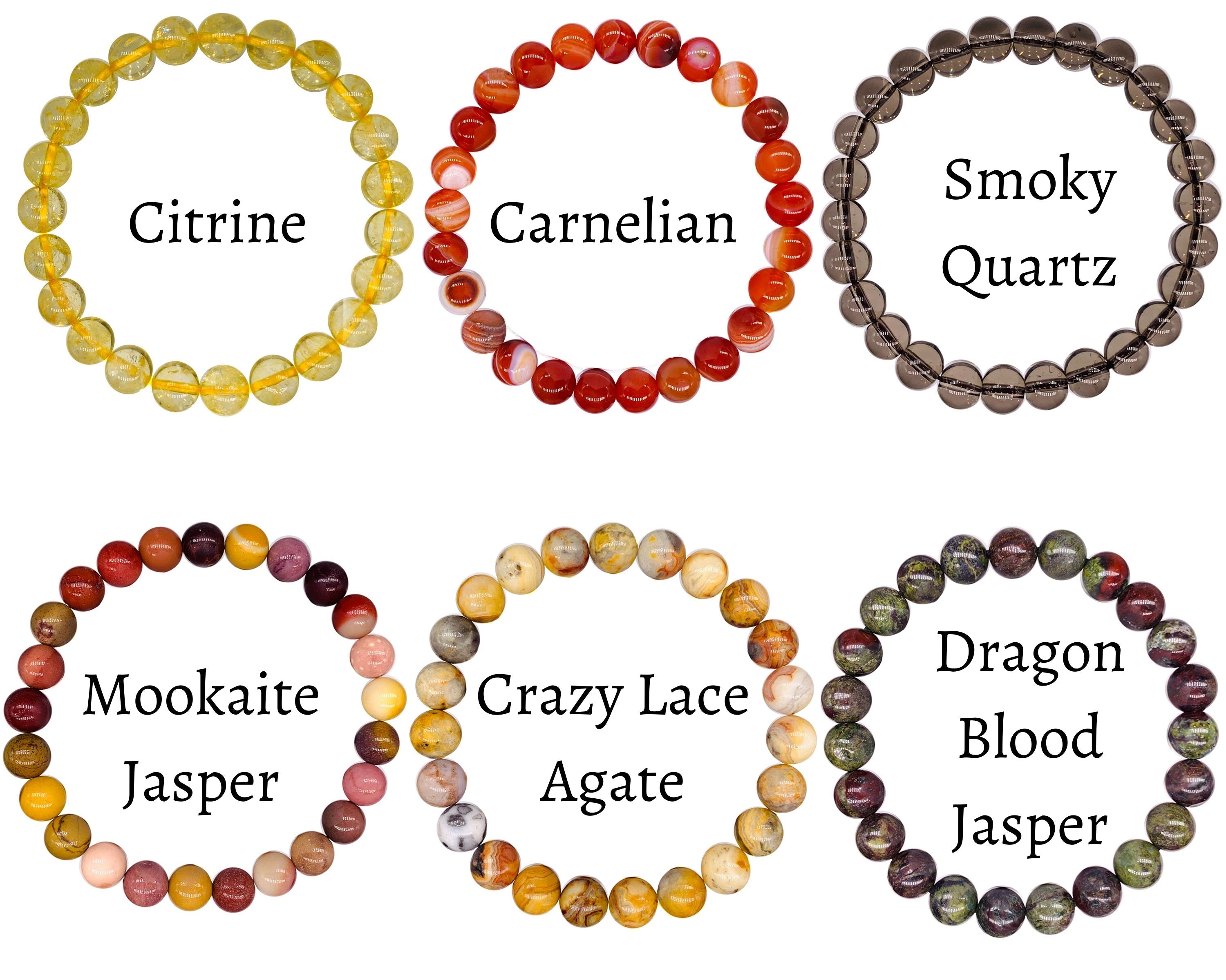 8mm Crystal Beaded Bracelets-3