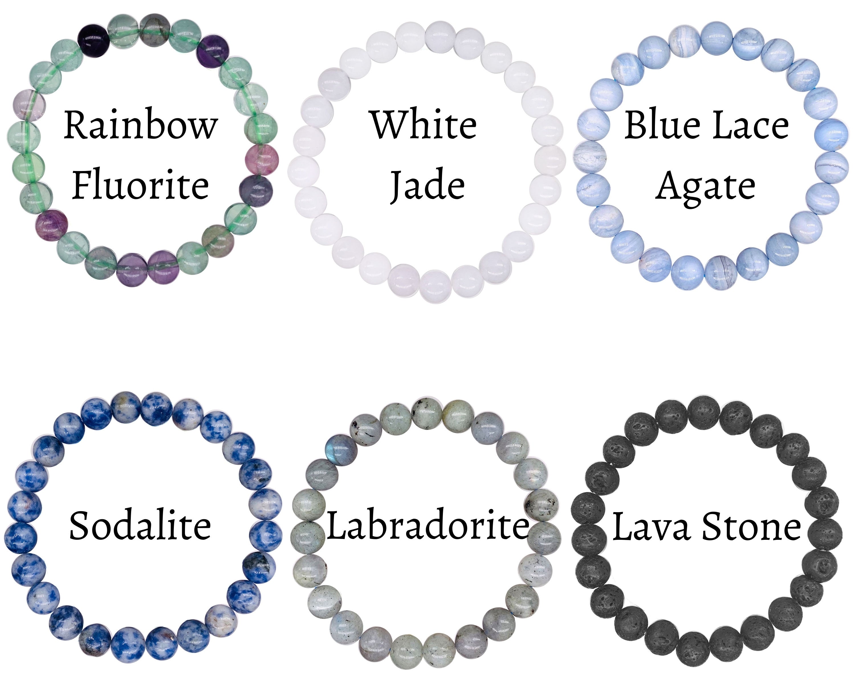 8mm Crystal Beaded Bracelets-4