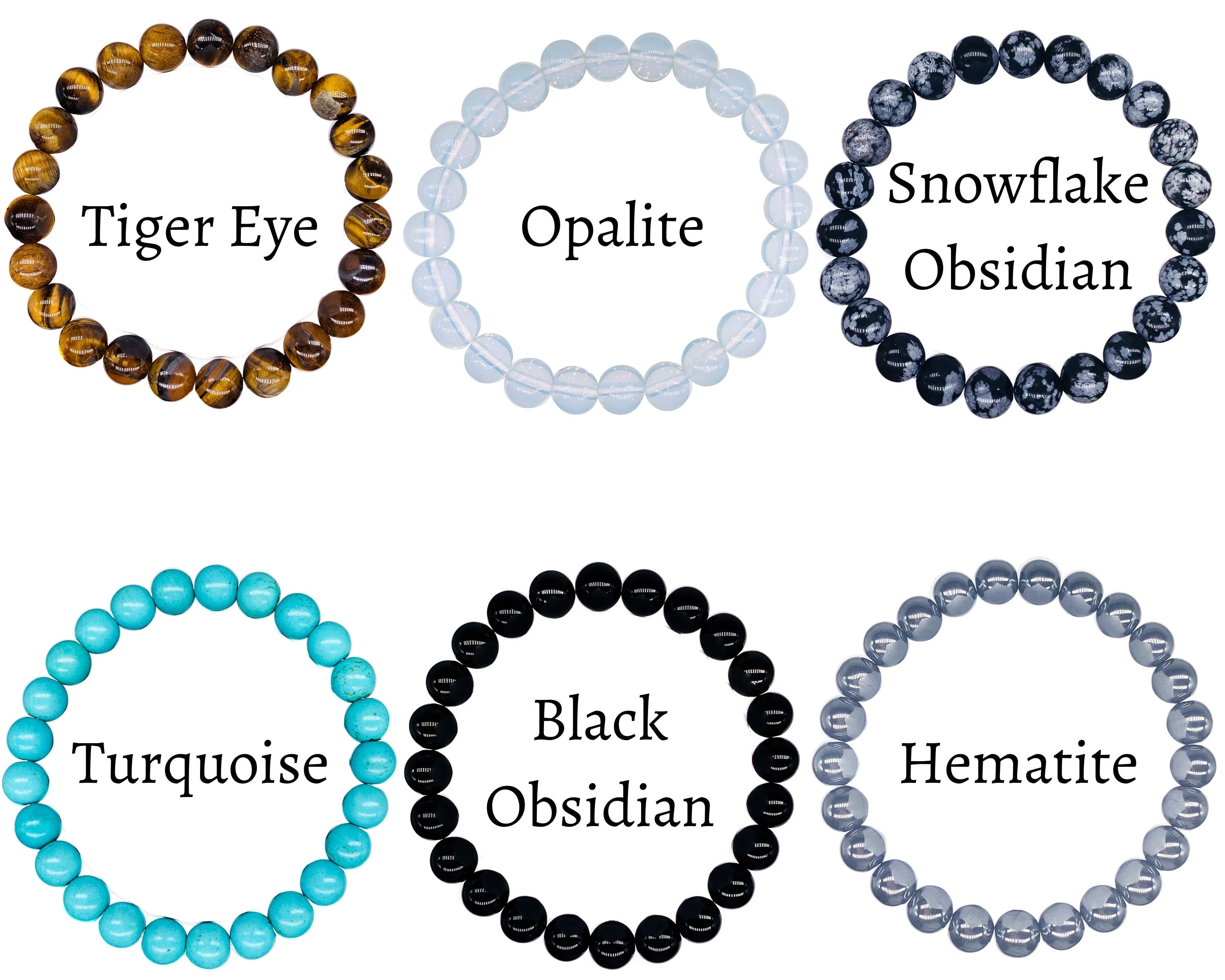 8mm Crystal Beaded Bracelets-6