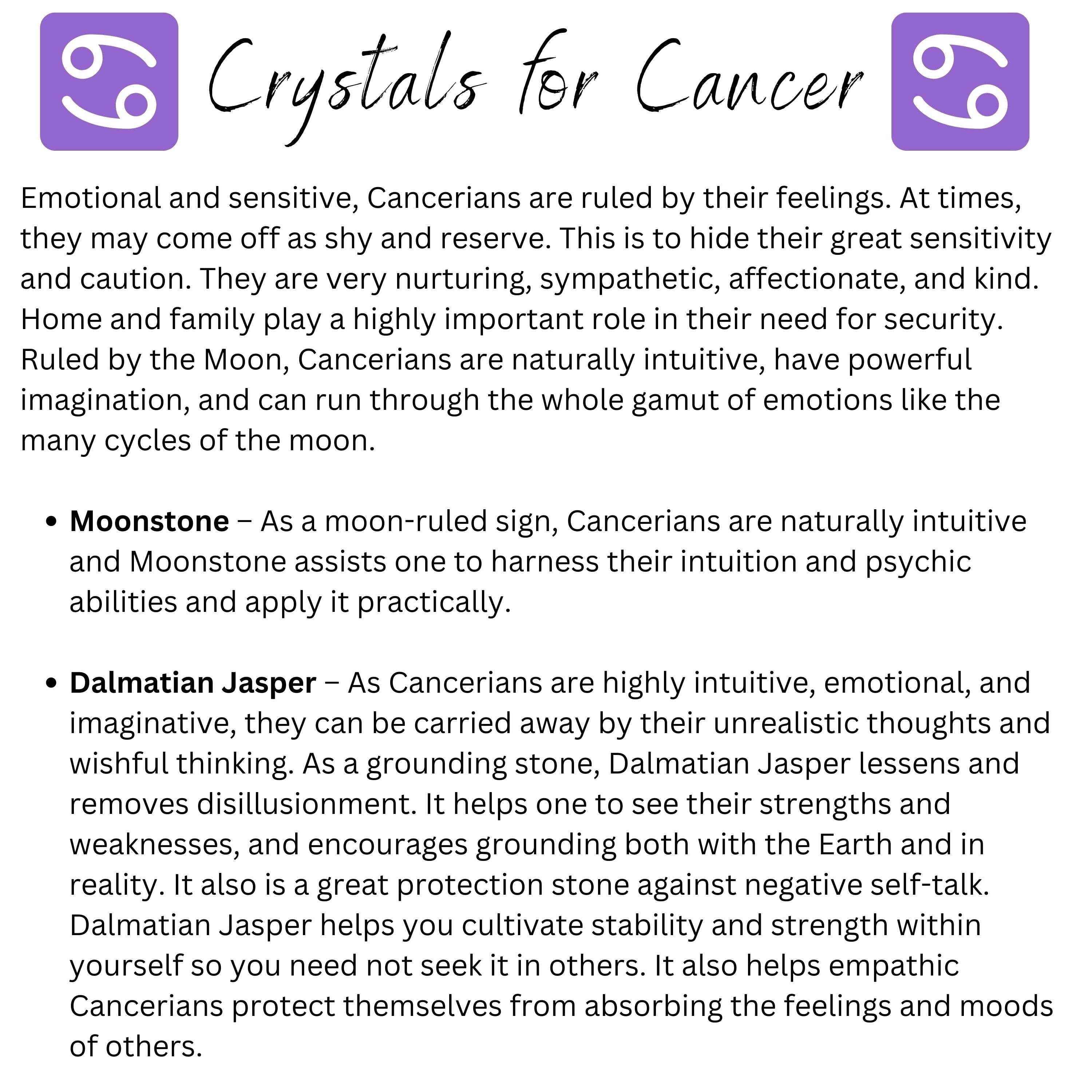 Cancer Zodiac Crystal Bracelet-4
