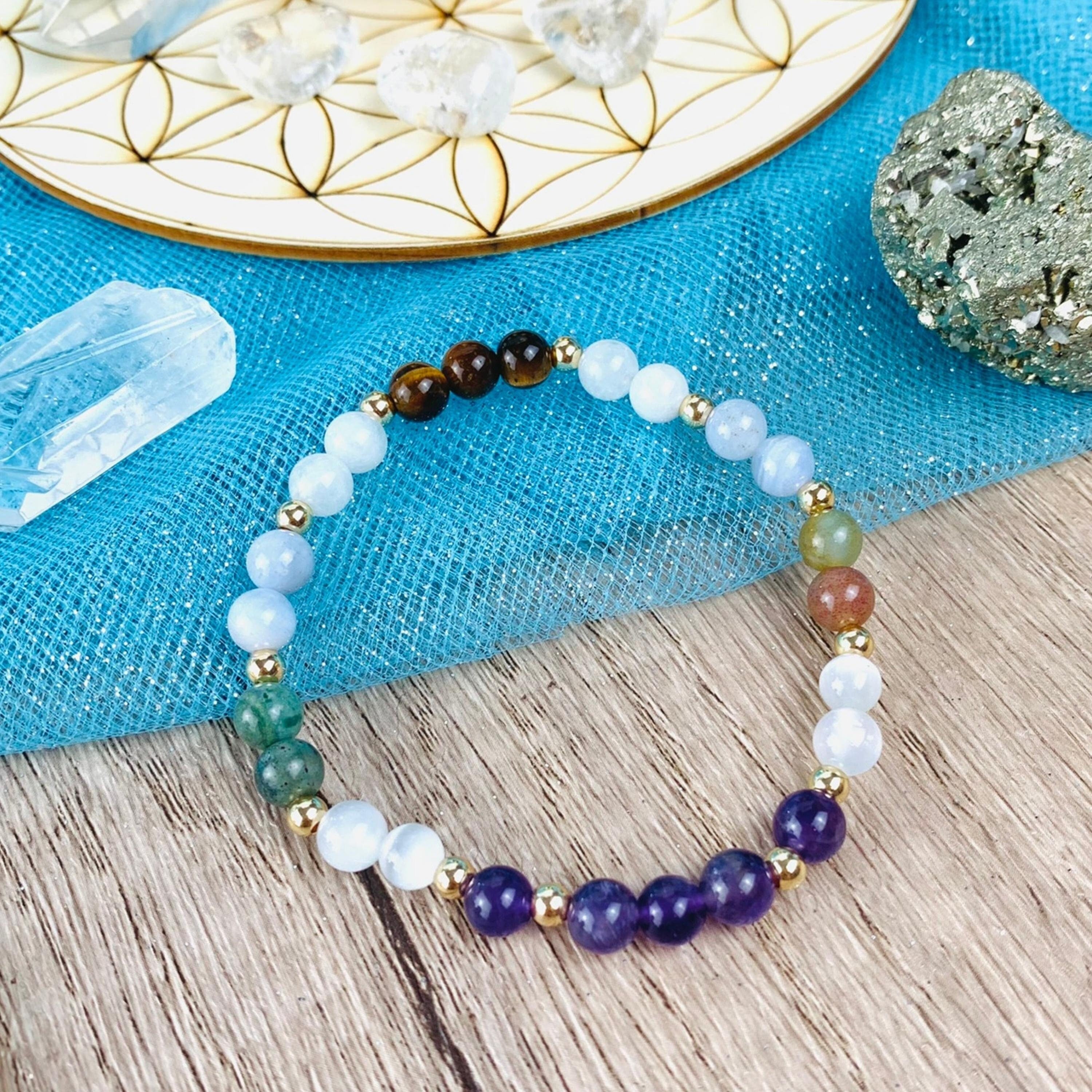 Pisces Zodiac Crystal Bracelet-3