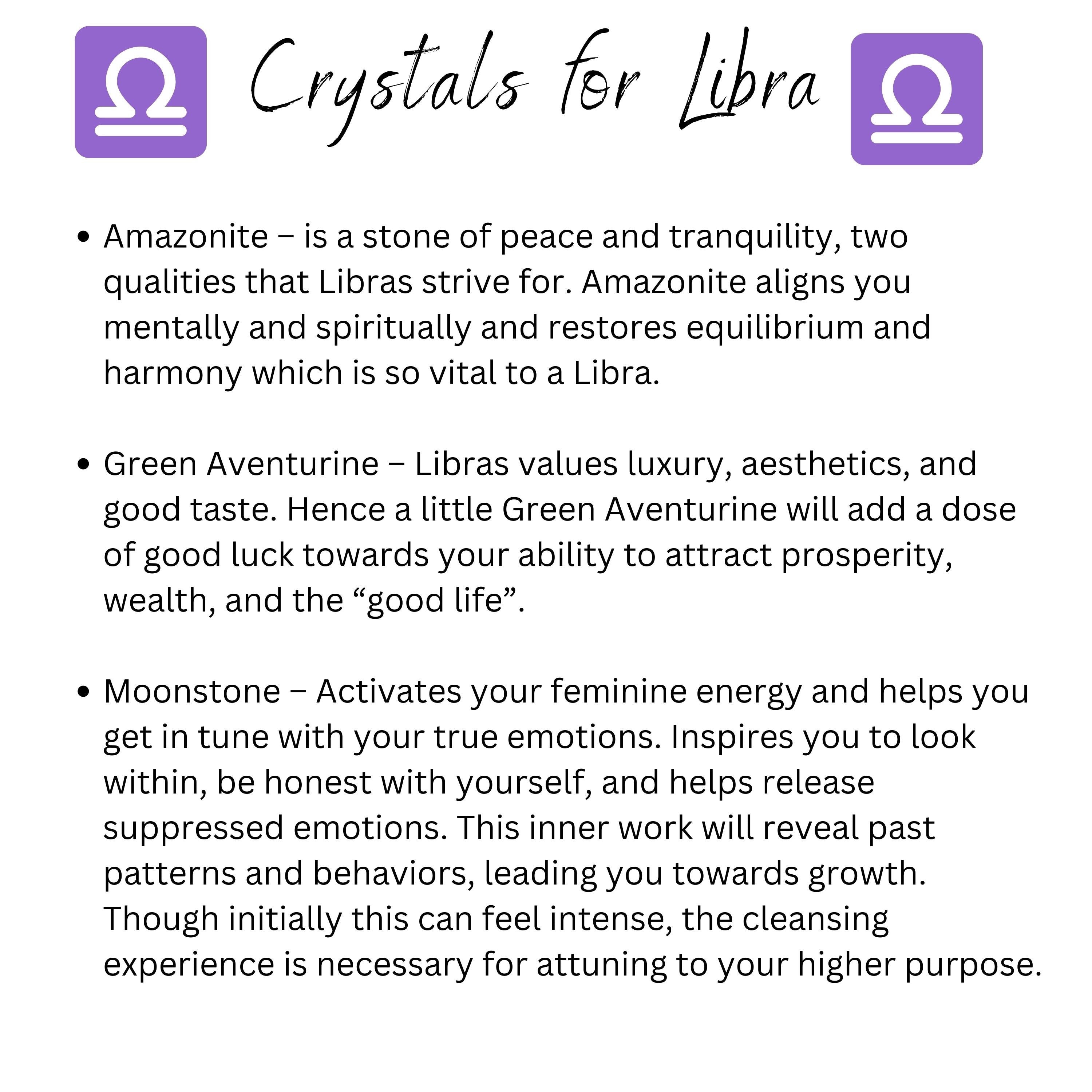 Libra Zodiac Crystal Bracelet-4