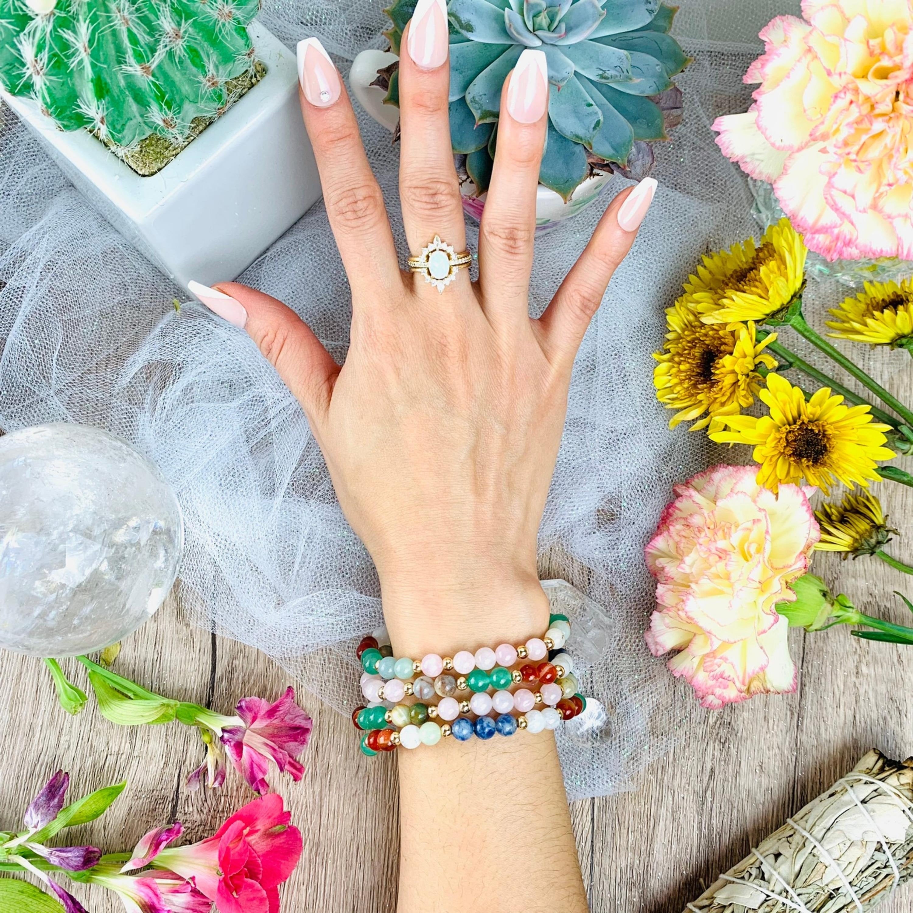 Libra Zodiac Crystal Bracelet-3