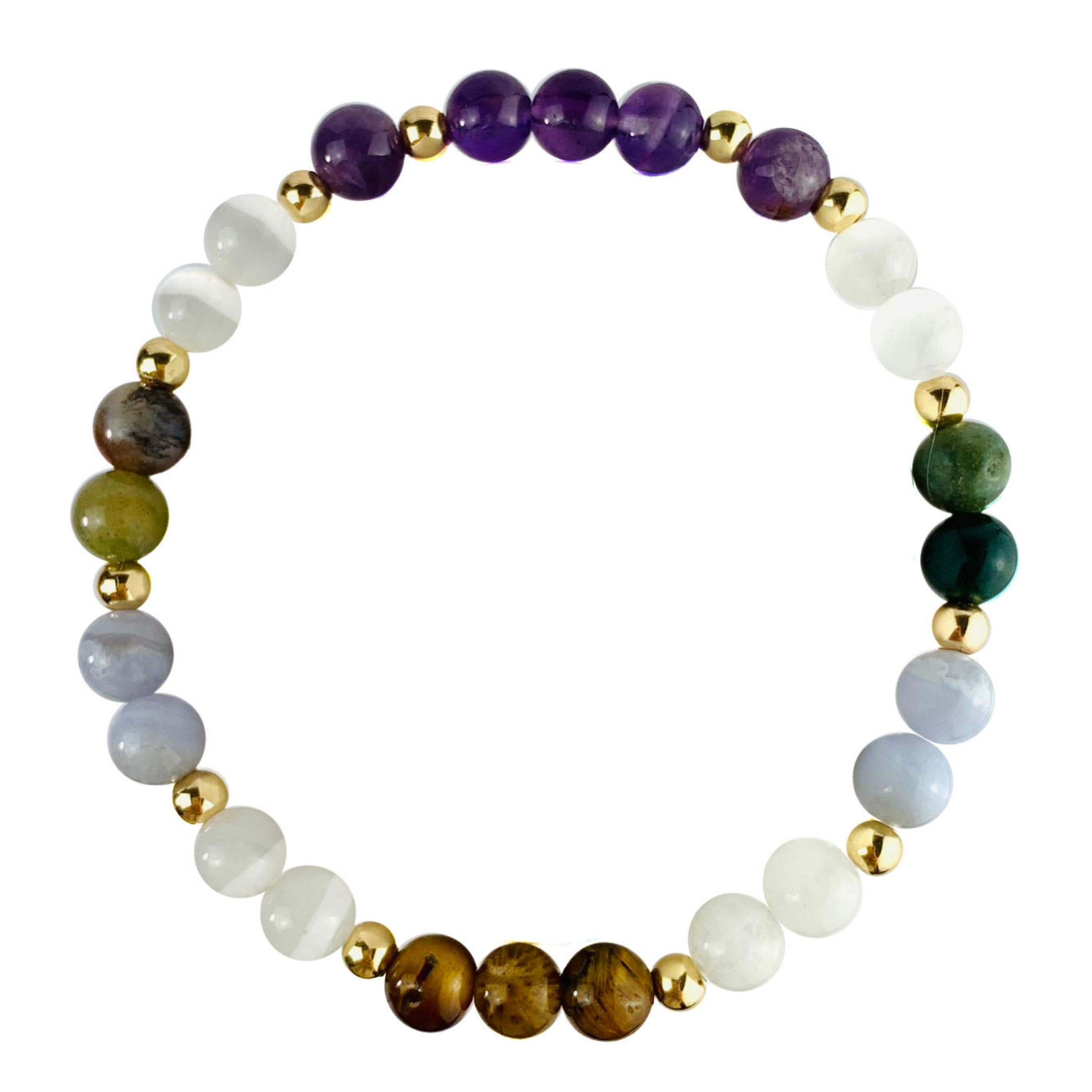 Pisces Zodiac Crystal Bracelet-4