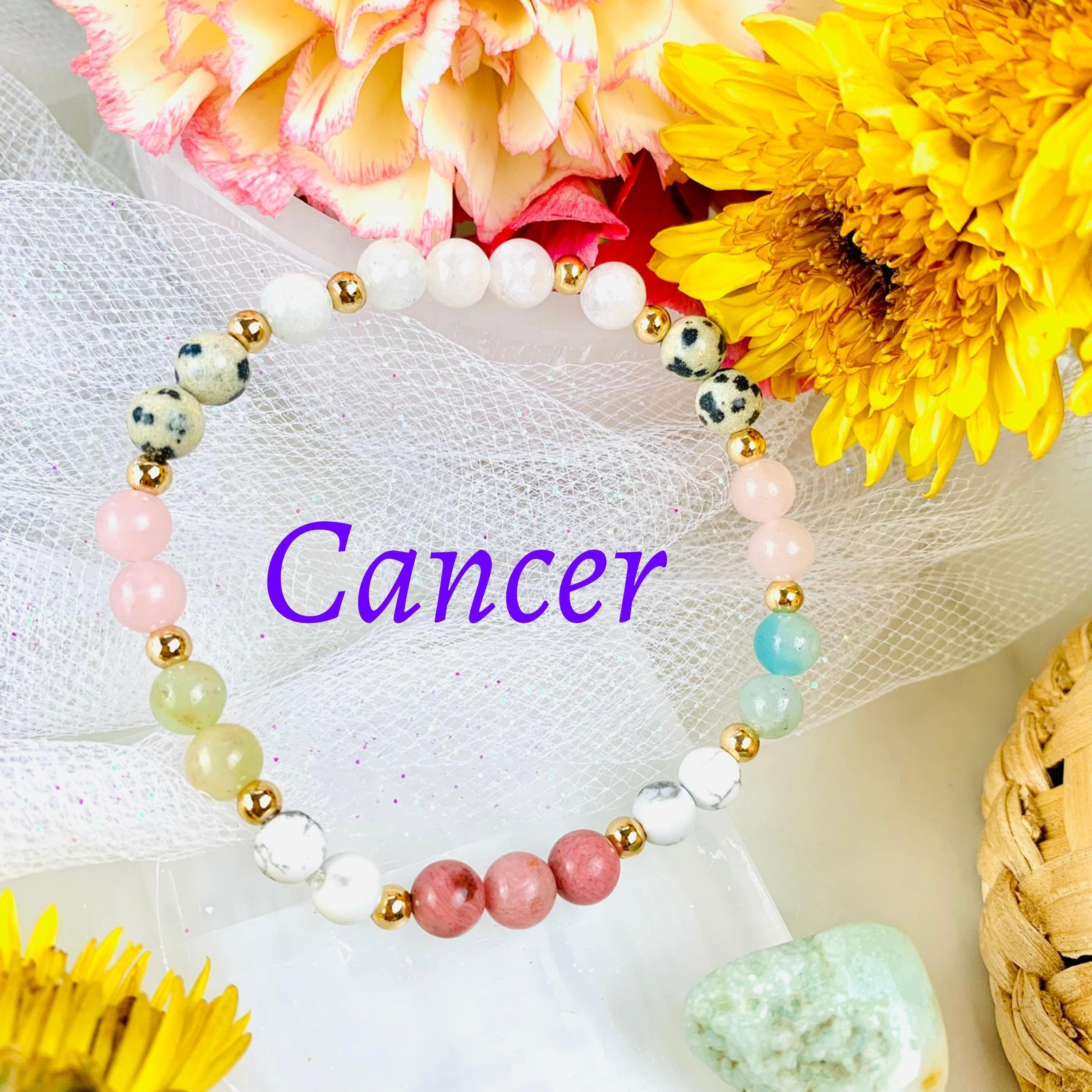 Cancer Zodiac Crystal Bracelet-0