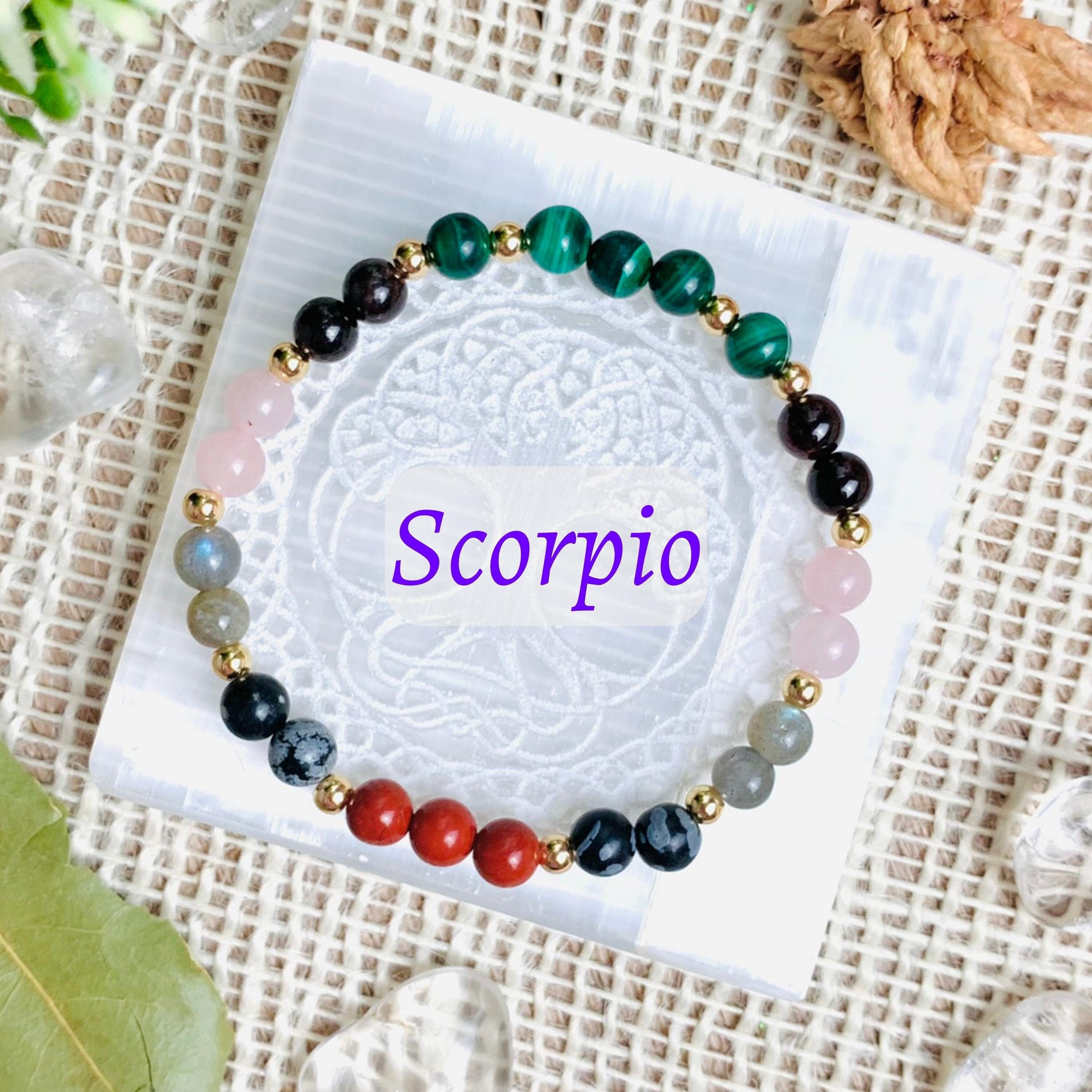 Scorpio Zodiac Crystal Bracelet-0