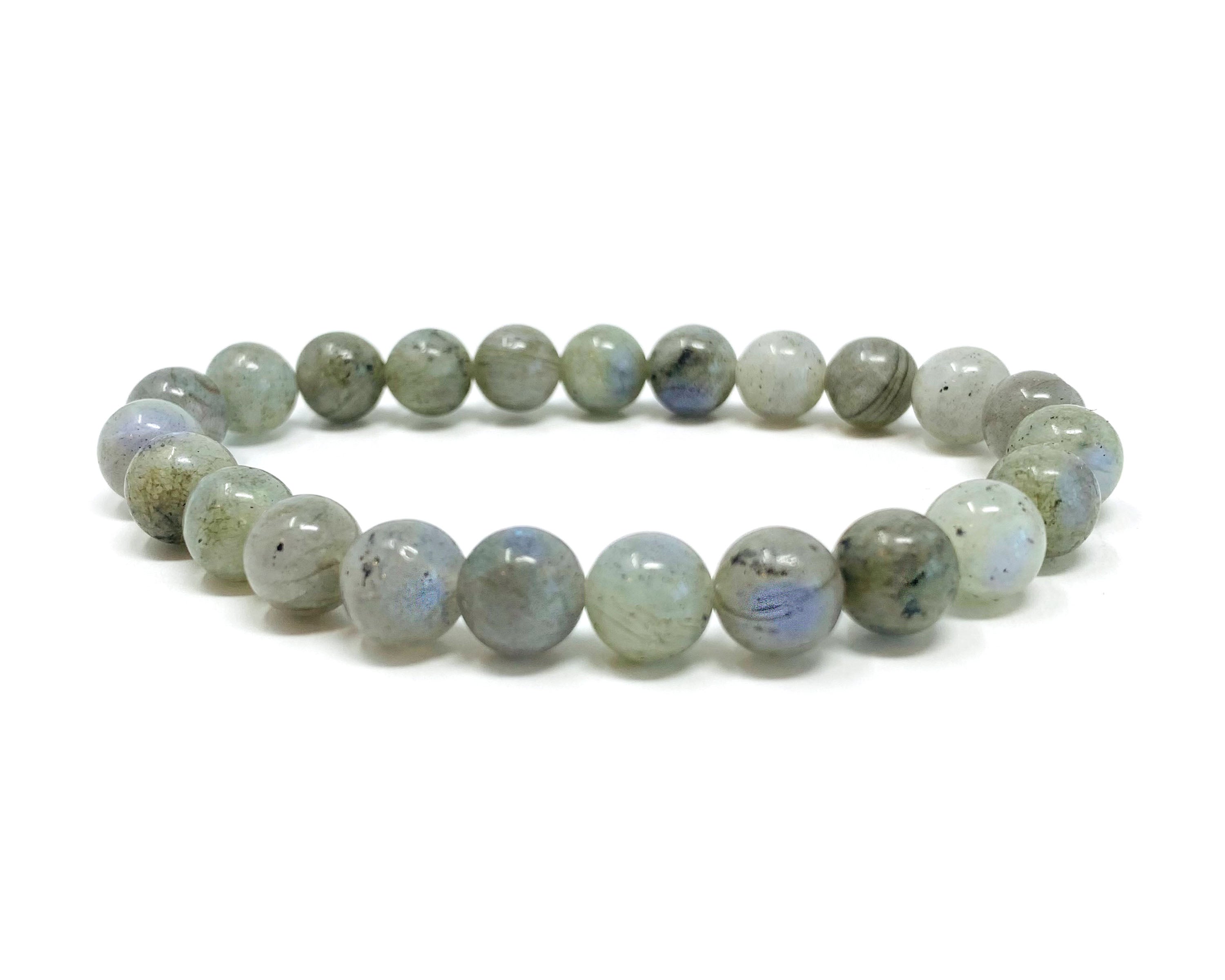 Labradorite Beaded Crystal Bracelet-4