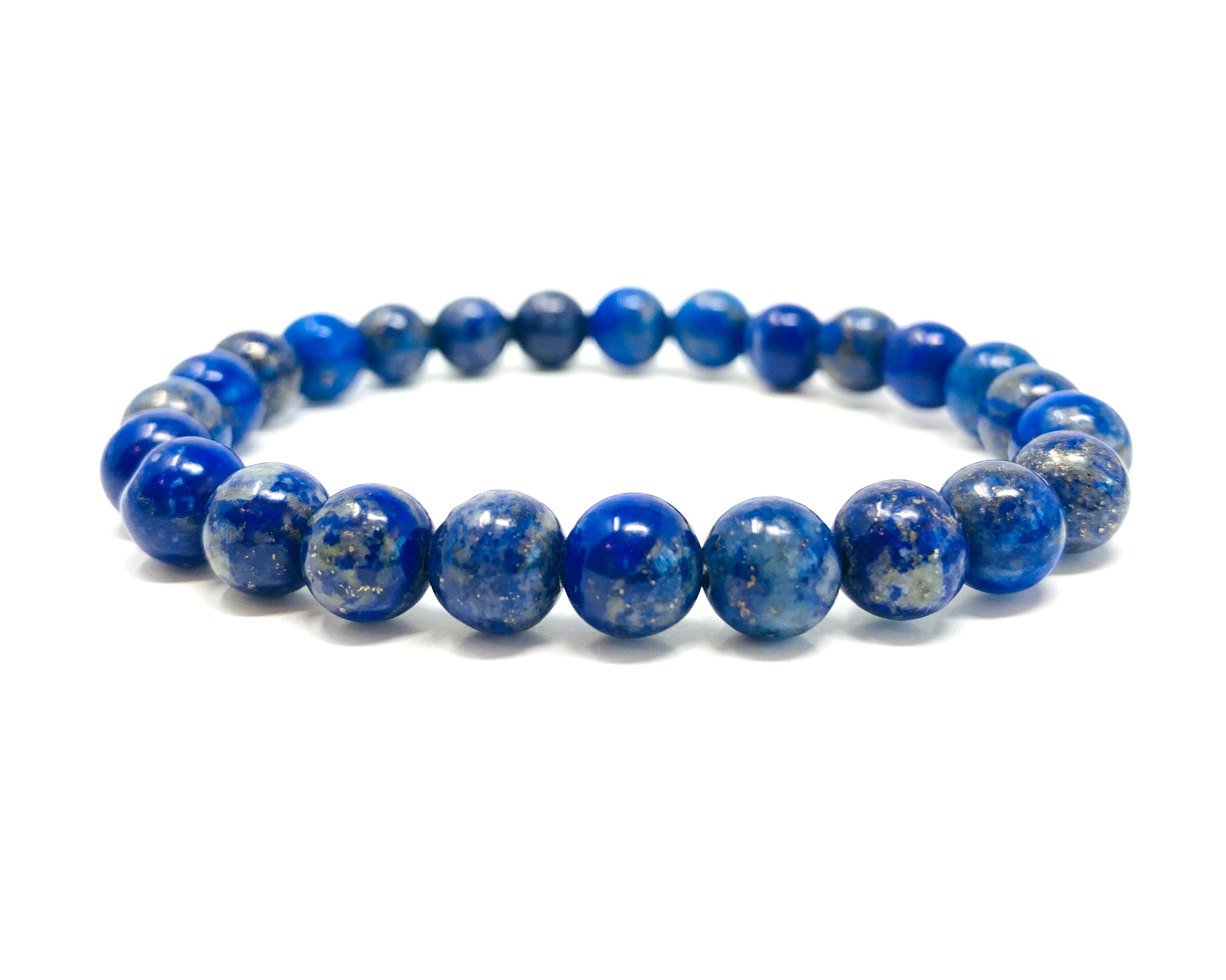 Lapis Lazuli Beaded Crystal Bracelet-1