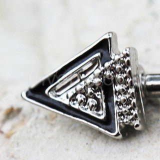 316L Stainless Steel Modern Multi-Triangle Nipple Bar-1