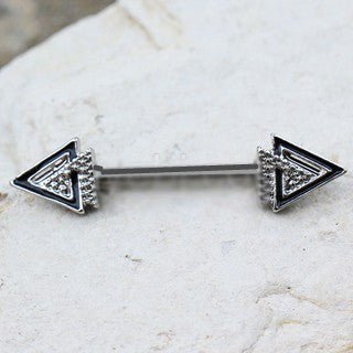 316L Stainless Steel Modern Multi-Triangle Nipple Bar-0