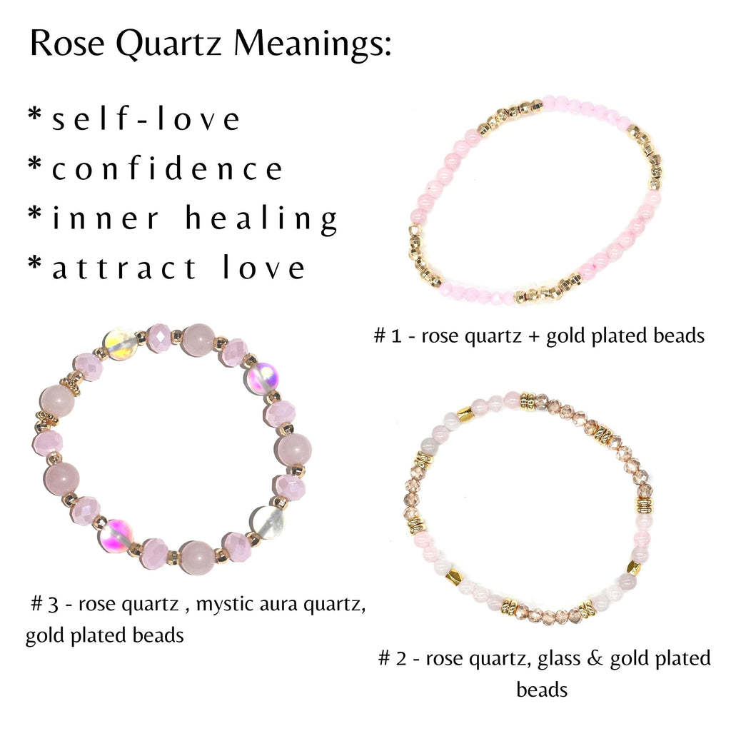 Rose Quartz, Evil Eye Build-Your-Own Bracelet Set-4