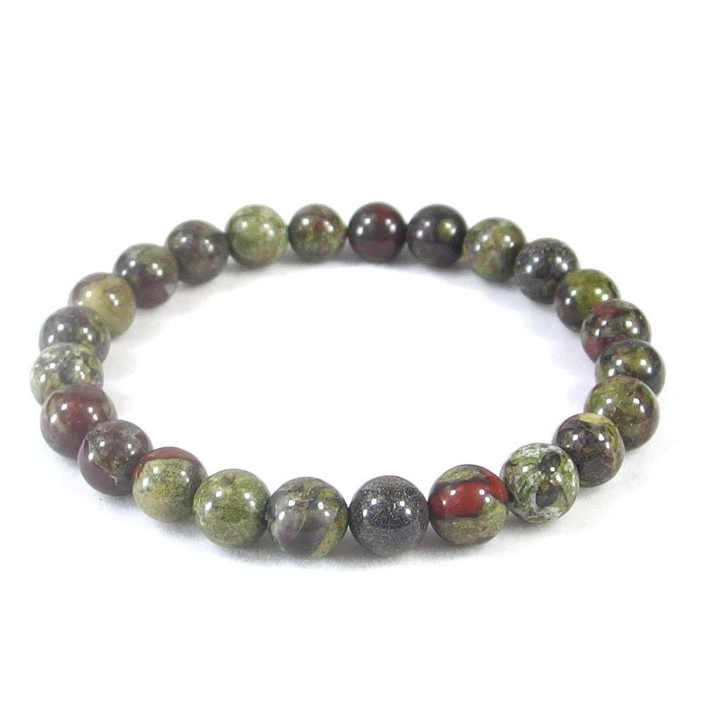 Dragon Blood Jasper Beaded Crystal Bracelet-4