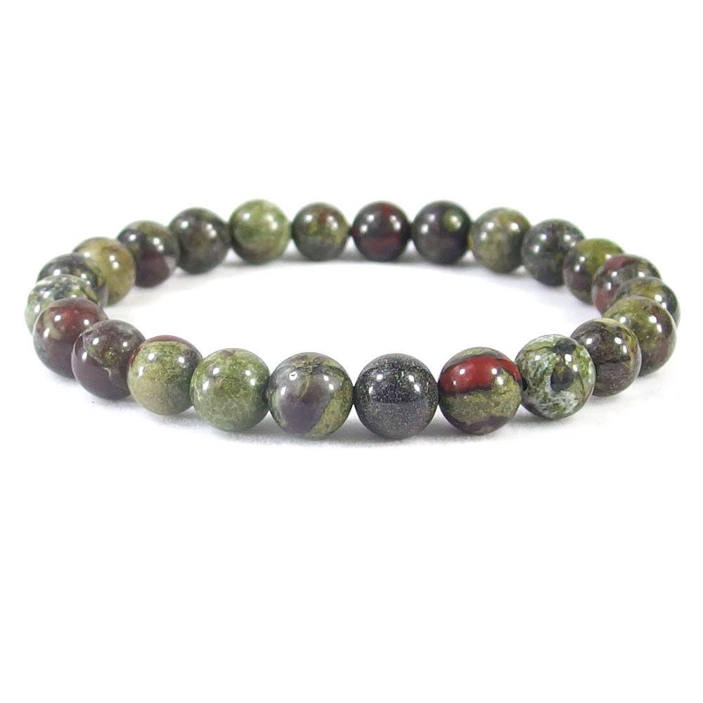 Dragon Blood Jasper Beaded Crystal Bracelet-3