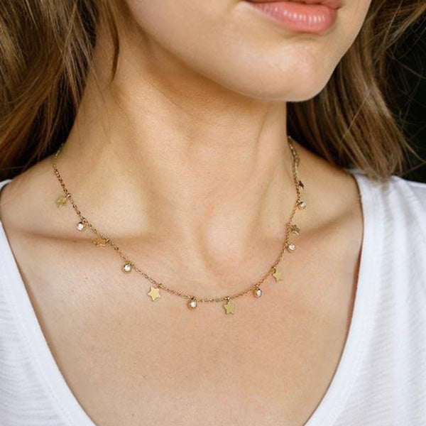 Dainty Star - 18K Gold Plated, Waterproof Necklace-2