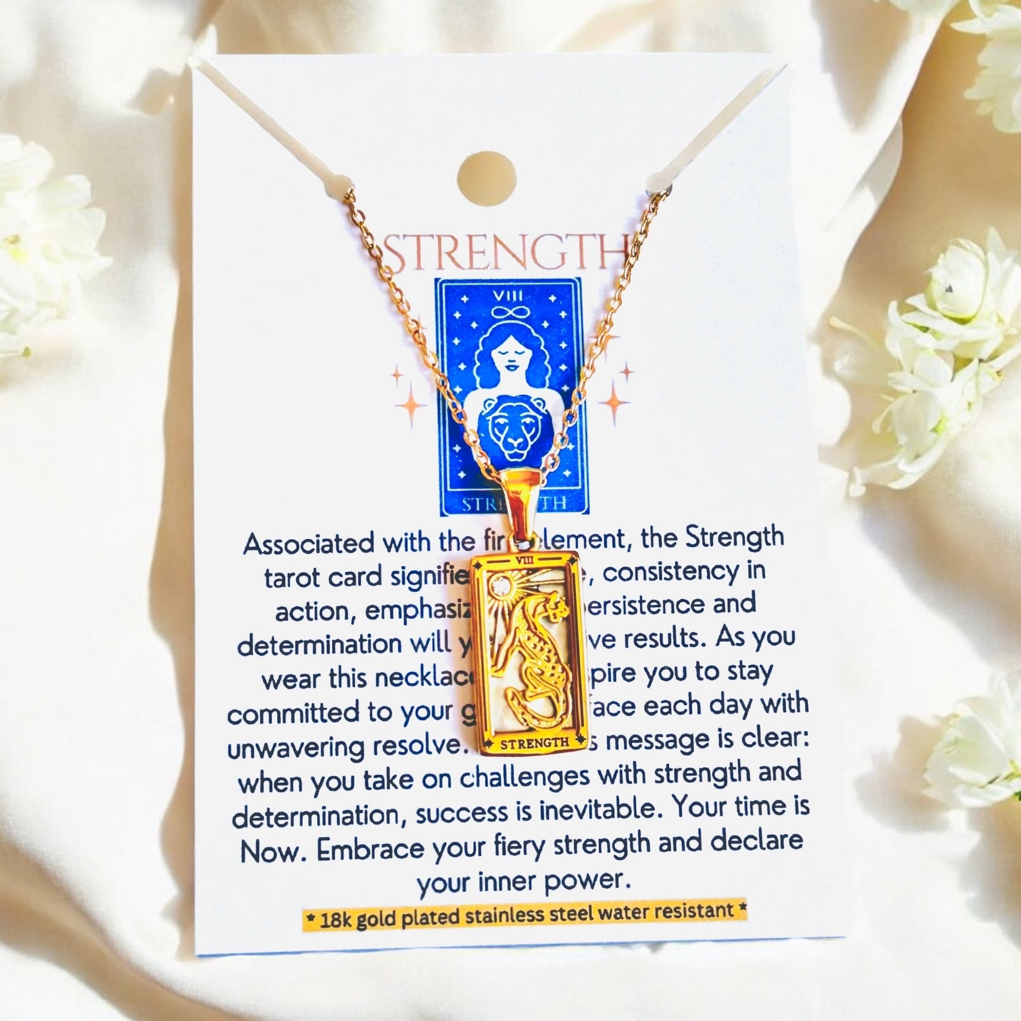 Tarot Card Necklaces - 18K Gold Plated, Waterproof-7