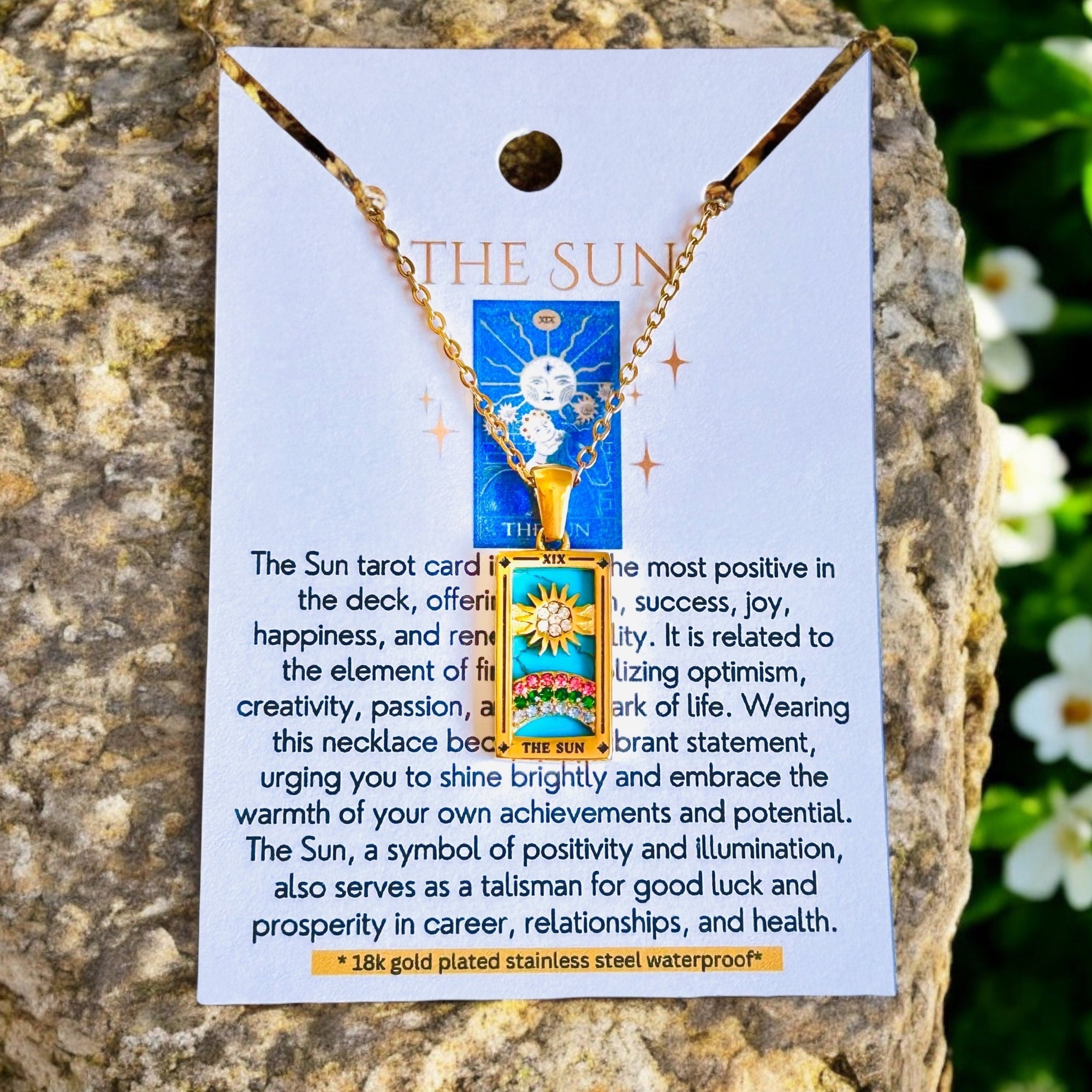 Tarot Card Necklaces - 18K Gold Plated, Waterproof-6